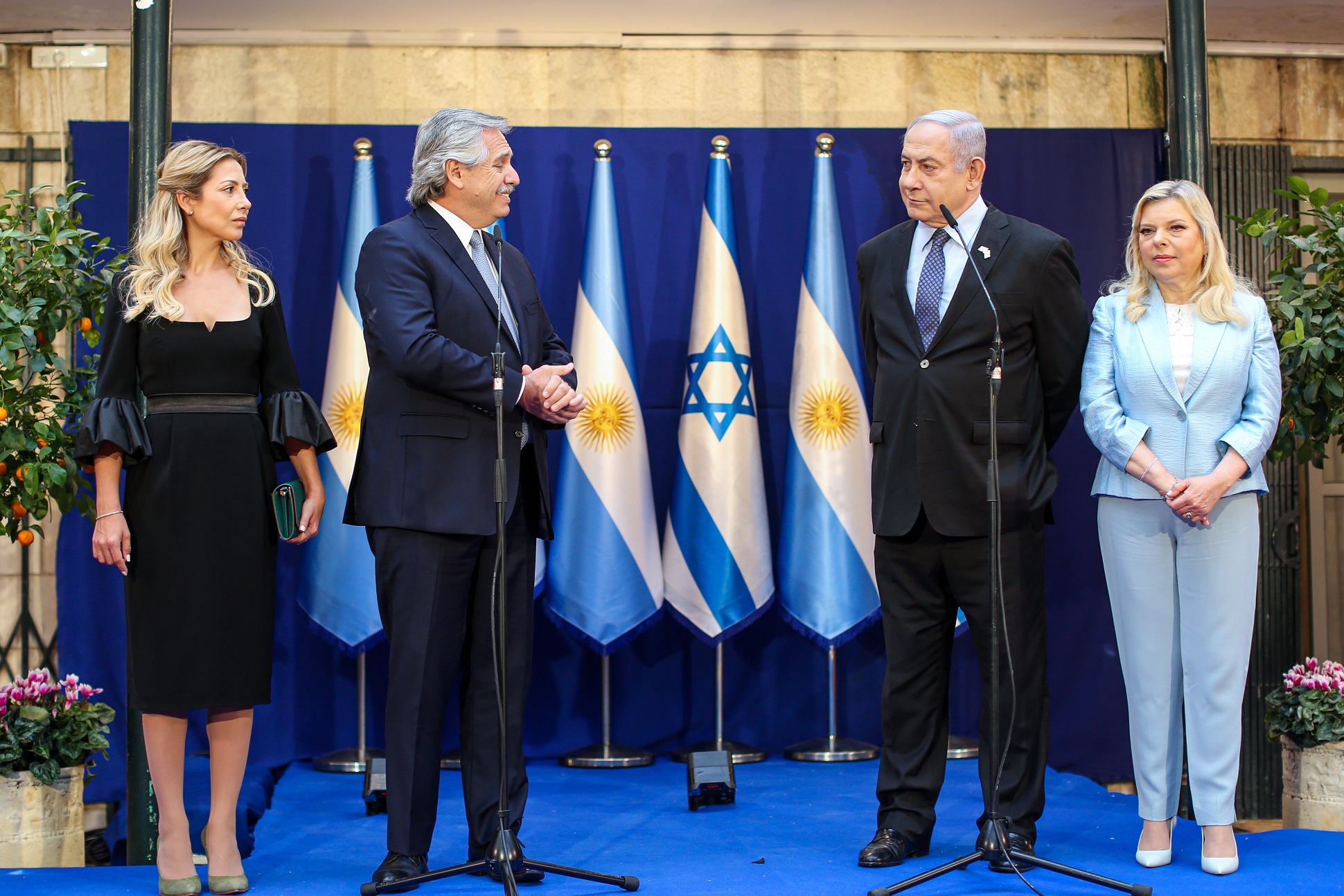 El presidente Alberto Fernández se reunió con el primer ministro de Israel, Benjamin Netanyahu