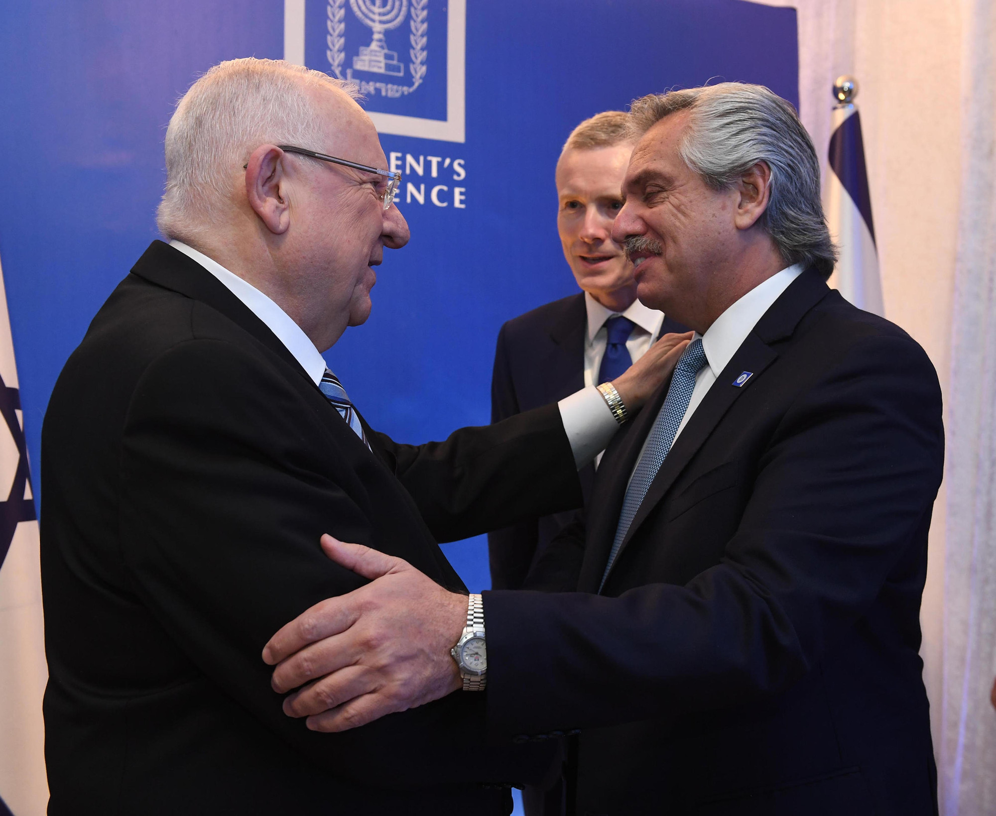 Fernández participó de la cena de bienvenida ofrecida por el presidente de Israel