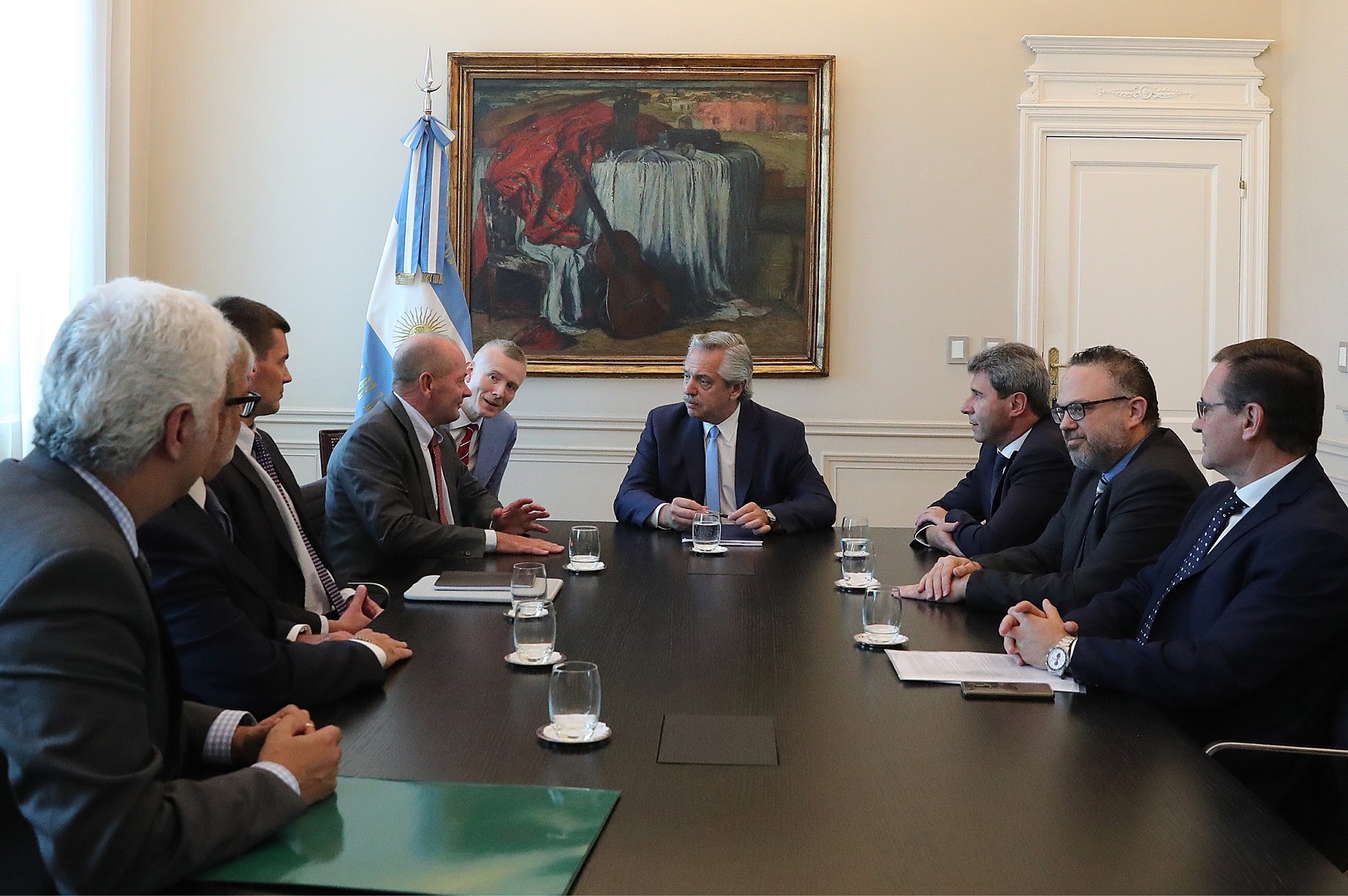 Alberto Fernández recibió al gobernador Uñac y empresarios