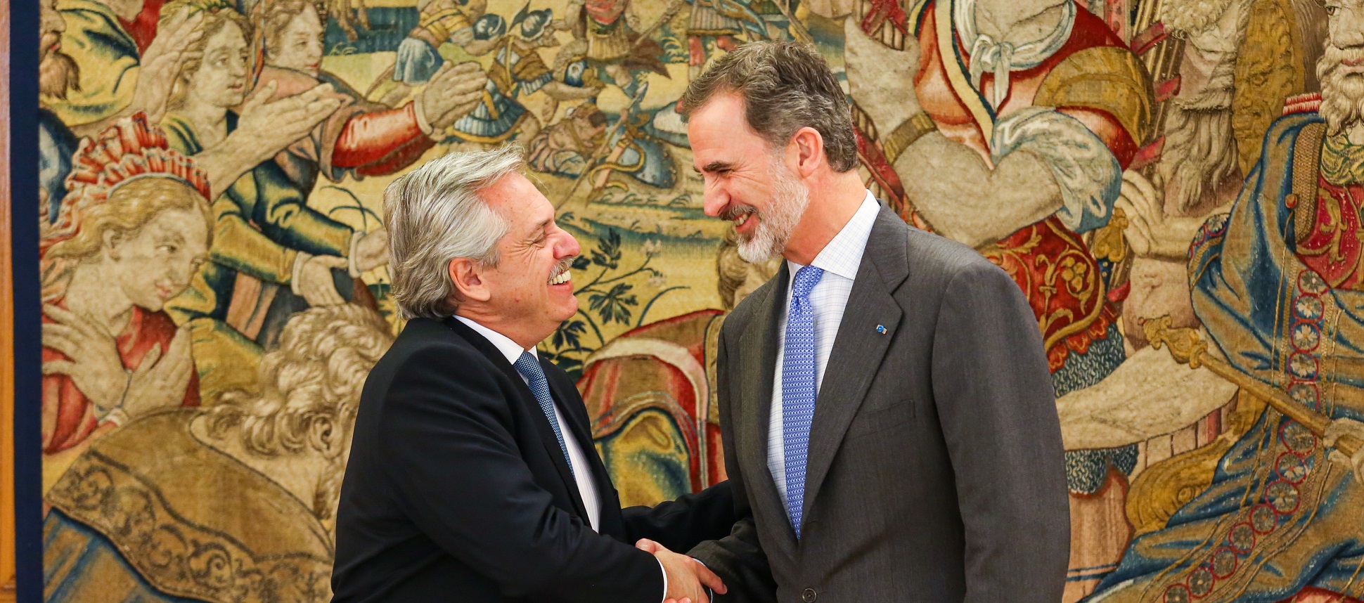 El presidente Alberto Fernández se reunió con el Rey Felipe VI