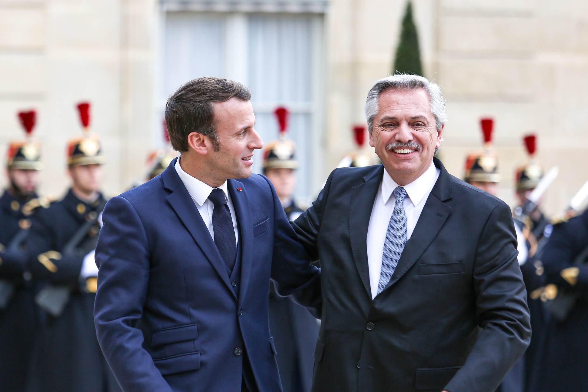 El presidente Alberto Fernández se reunió con el presidente de Francia, Emmanuel Macron