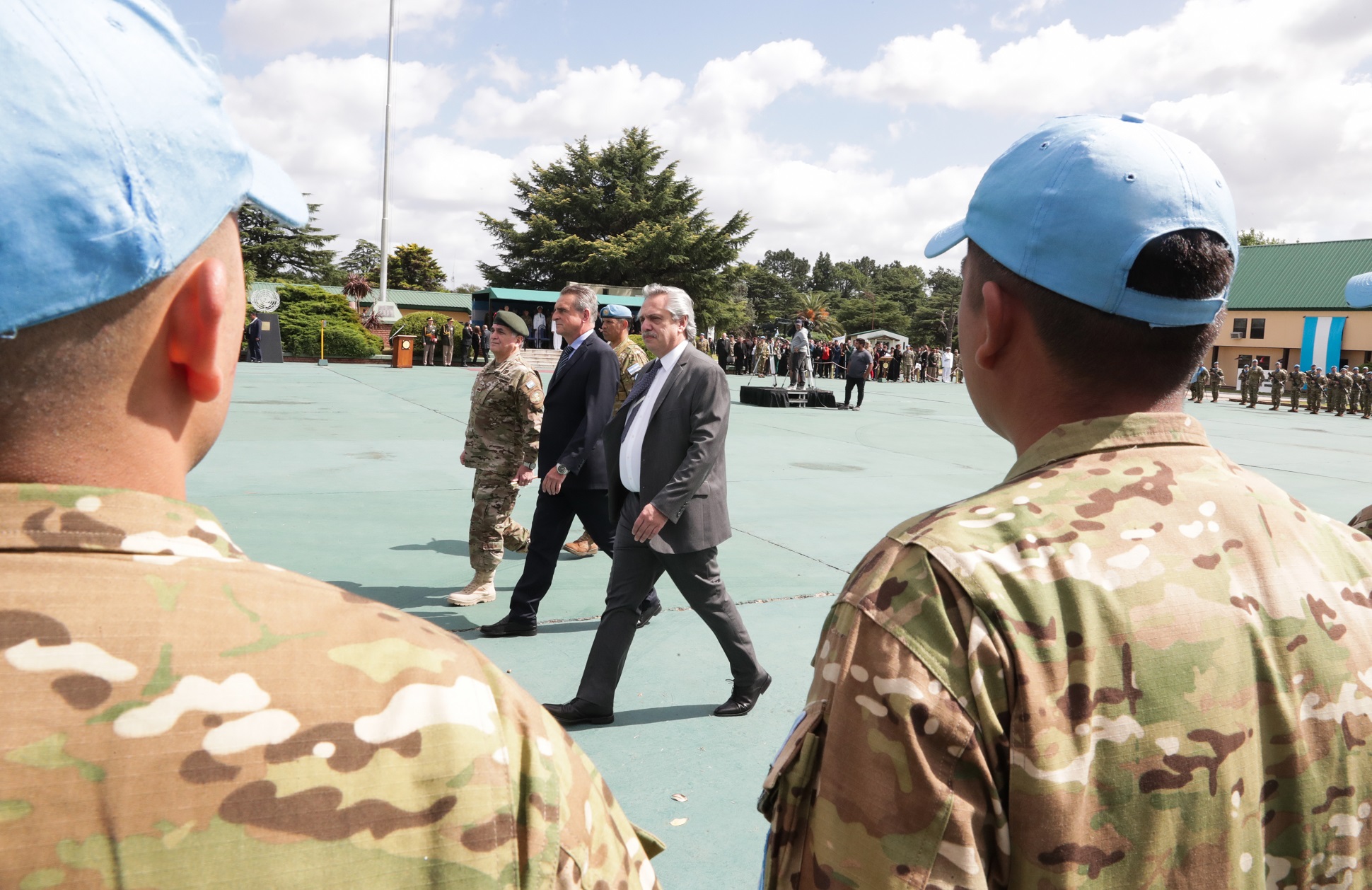 El presidente Alberto Fernández despidió al contingente que participará de la misión de paz de la ONU en Chipre