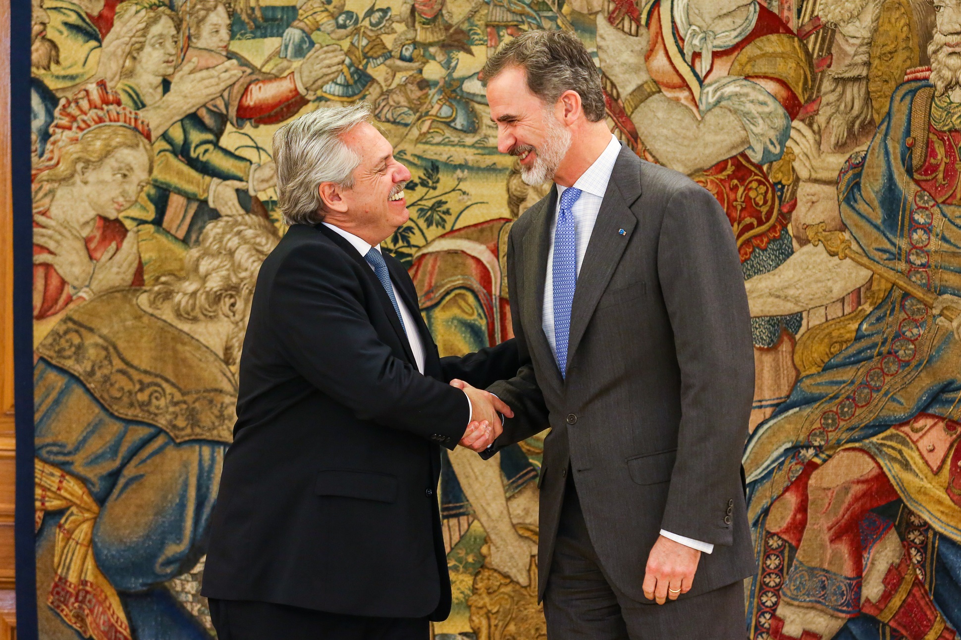 El presidente Alberto Fernández se reunió con el Rey Felipe VI