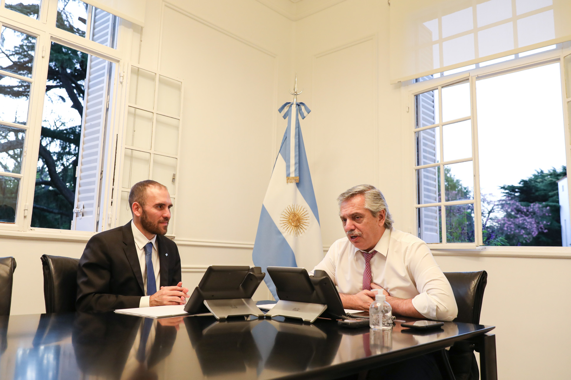 El Presidente dialogó con la directora gerente del FMI