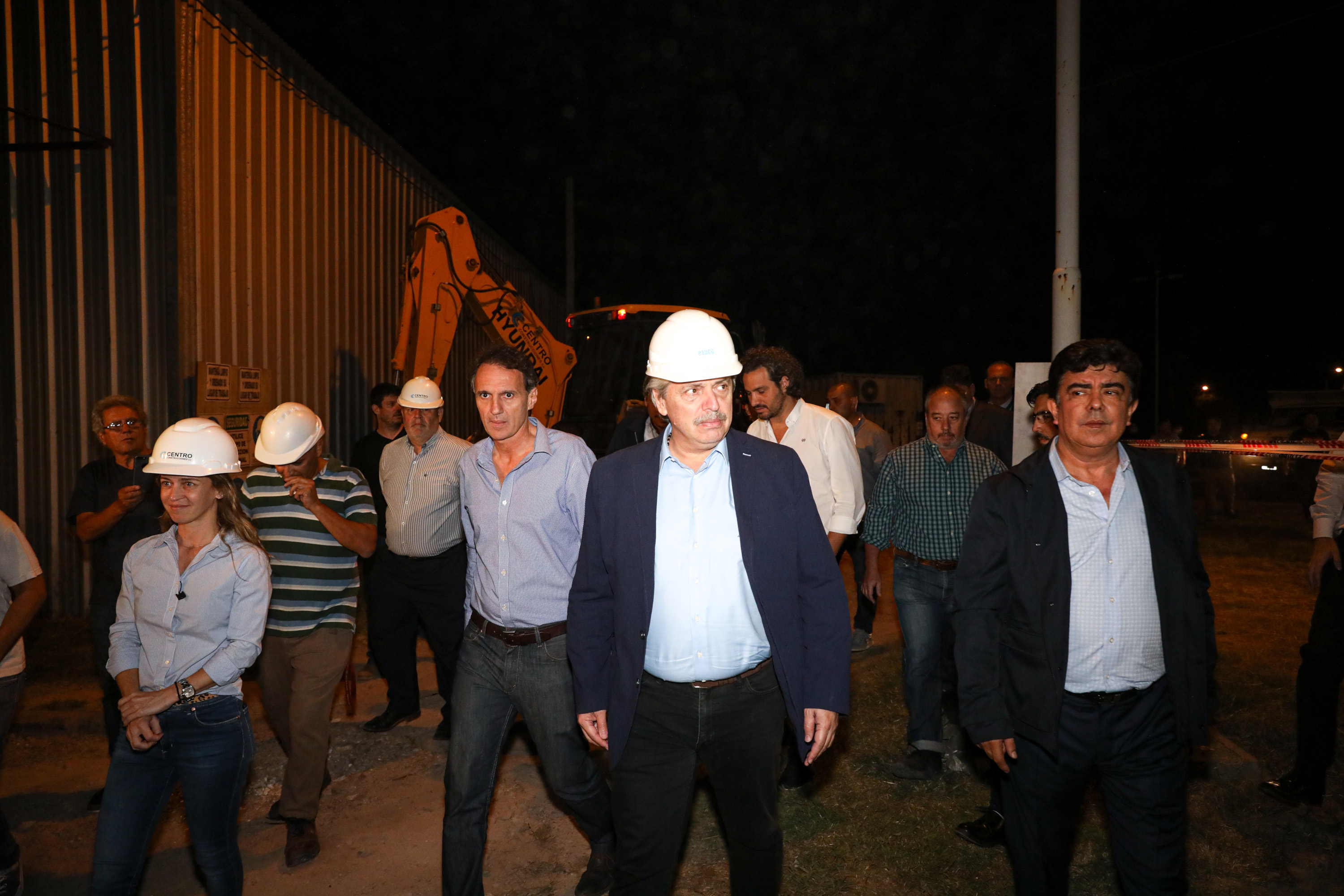 El Presidente recorrió el Hospital Favaloro de La Matanza, que se reactiva para afrontar el coronavirus