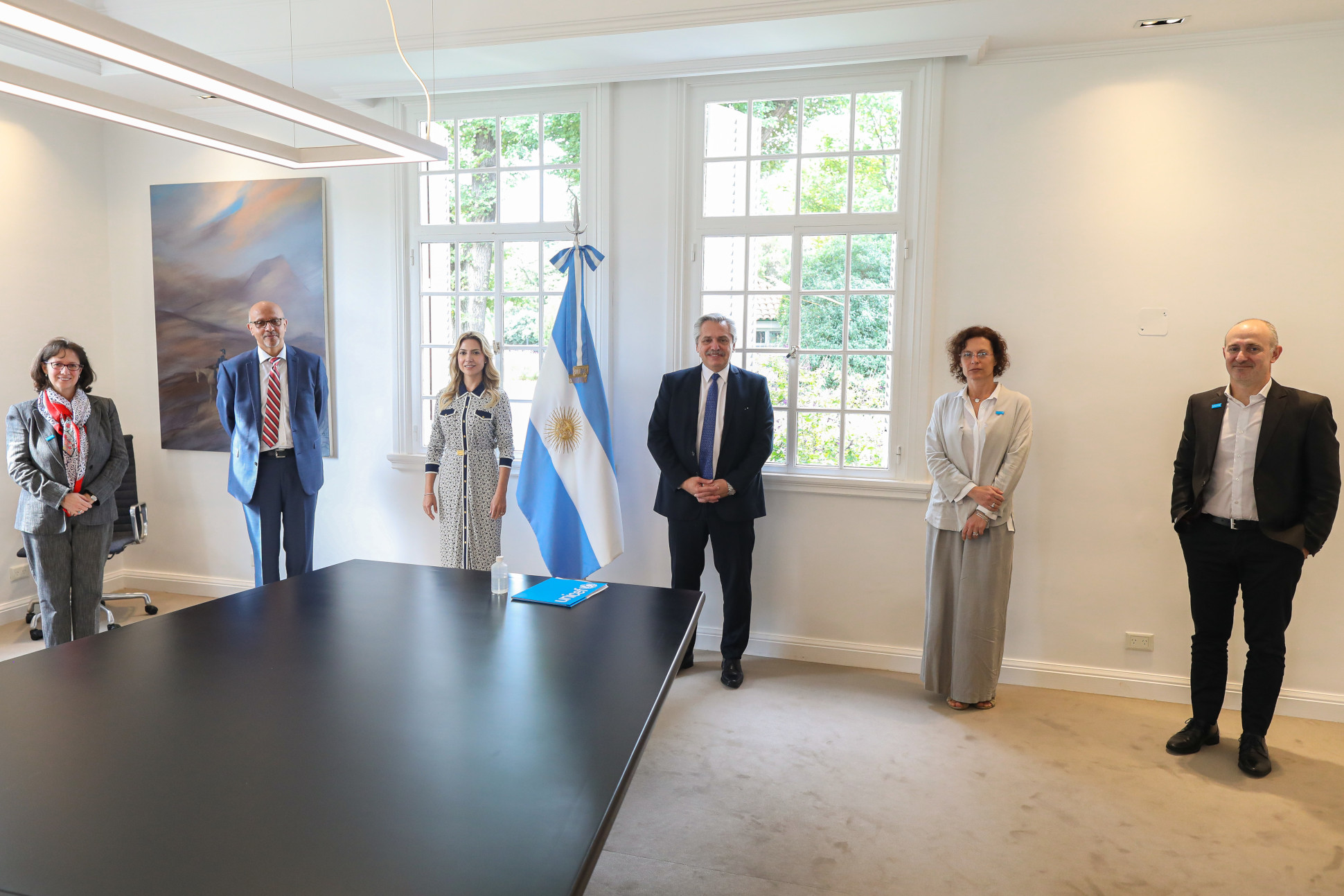 El Presidente se reuni&oacute; con autoridades de UNICEF Argentina
