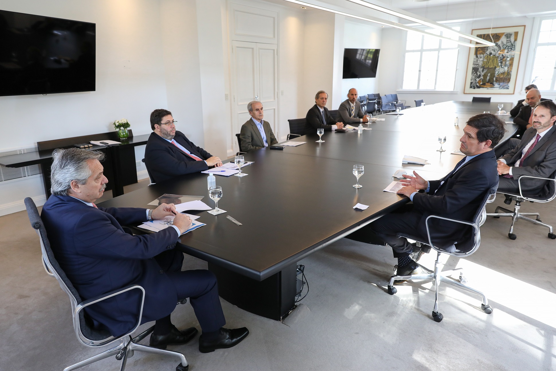 El presidente Alberto Fernández recibió a representantes de la industria farmacéutica