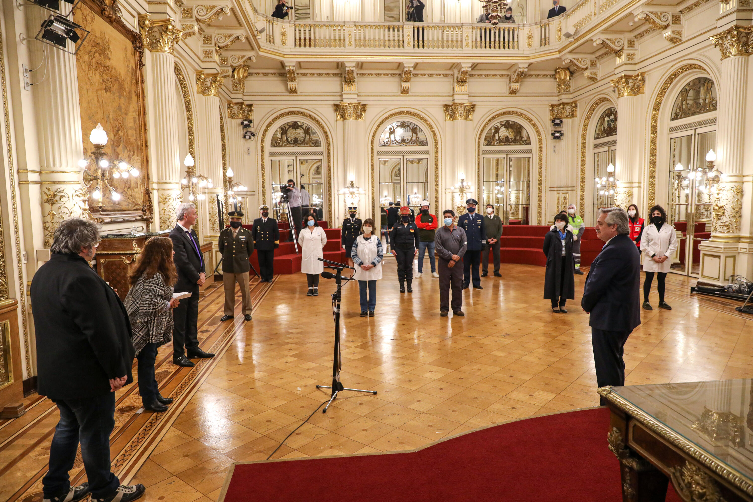 El presidente Alberto Fern&aacute;ndez particip&oacute; de la conmemoraci&oacute;n del 25 de mayo en Casa Rosada
