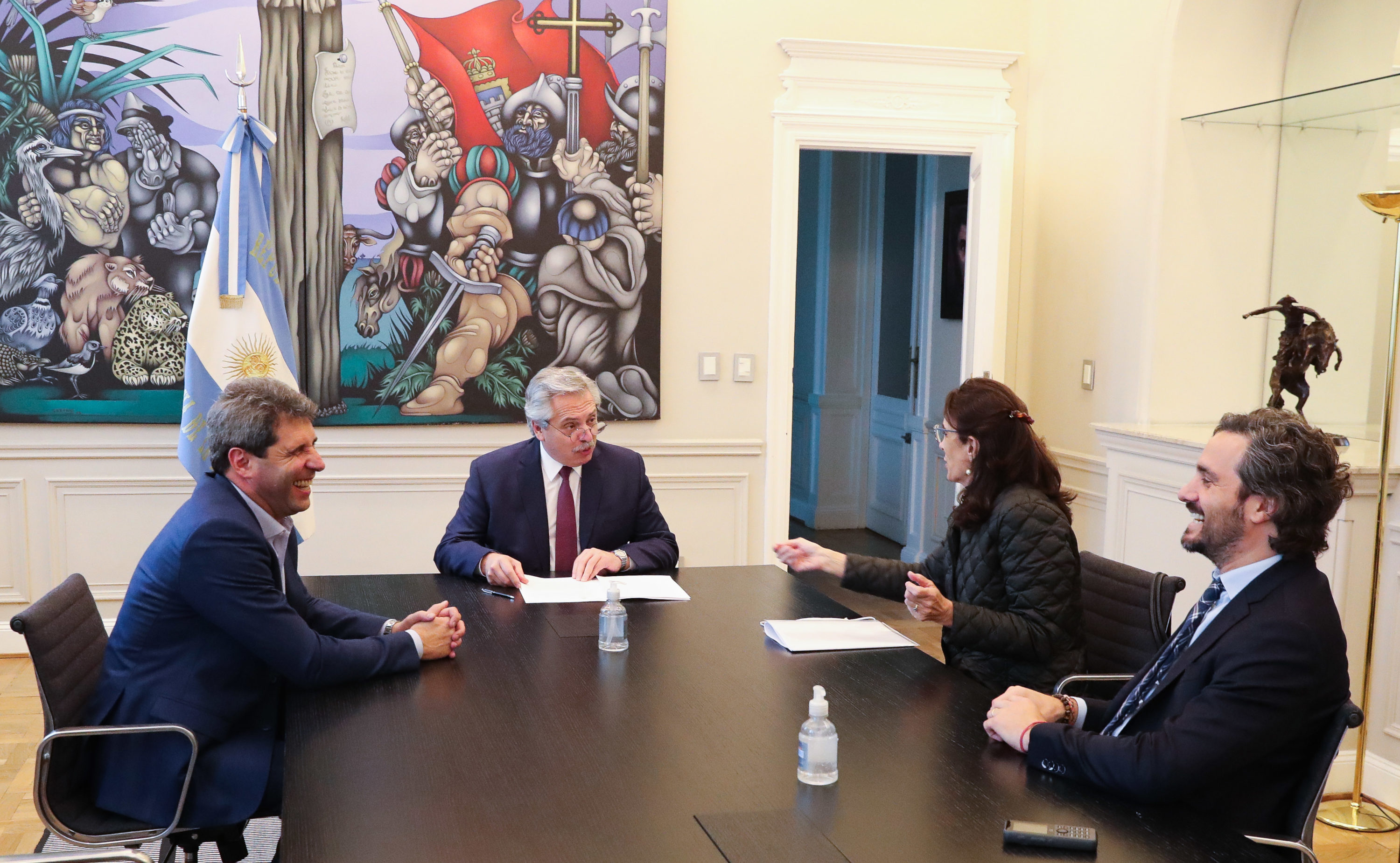 El presidente Alberto Fernández encabezó el acto en el que la provincia de San Juan se sumó al plan Argentina Construye