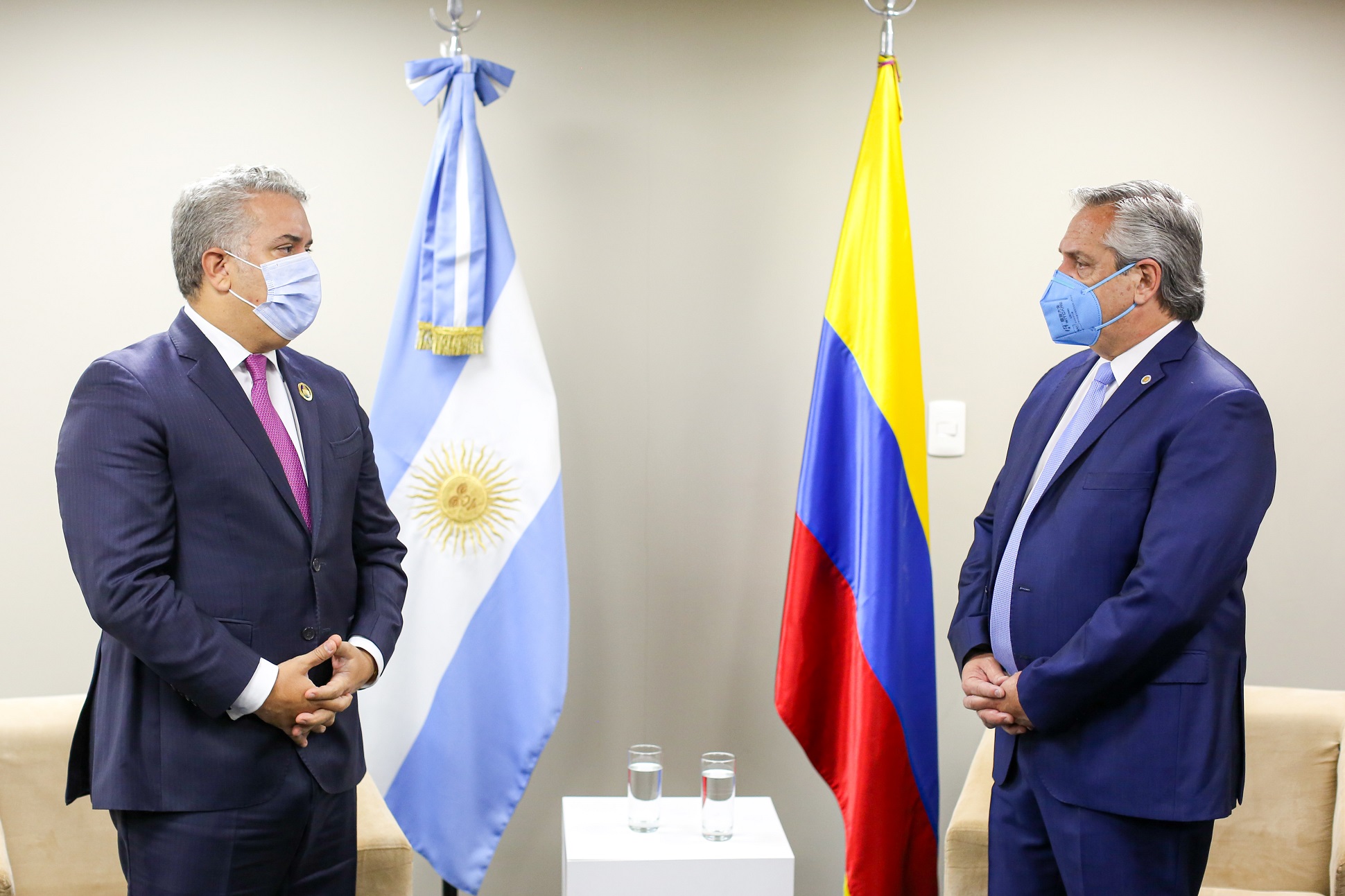 El Presidente mantuvo una reunión bilateral con su par de Colombia, Iván Duque