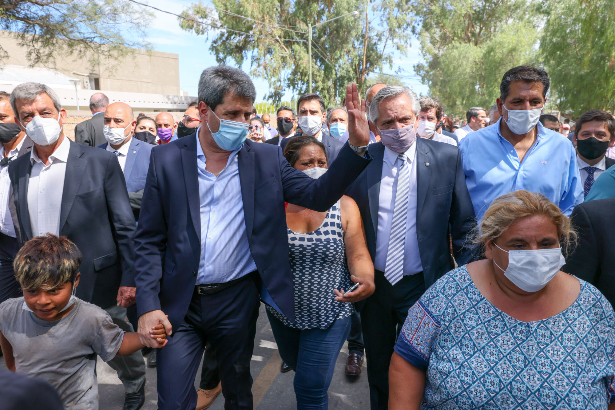 El Presidente recorrió en San Juan las zonas afectadas por el violento sismo que sacudió a la provincia  