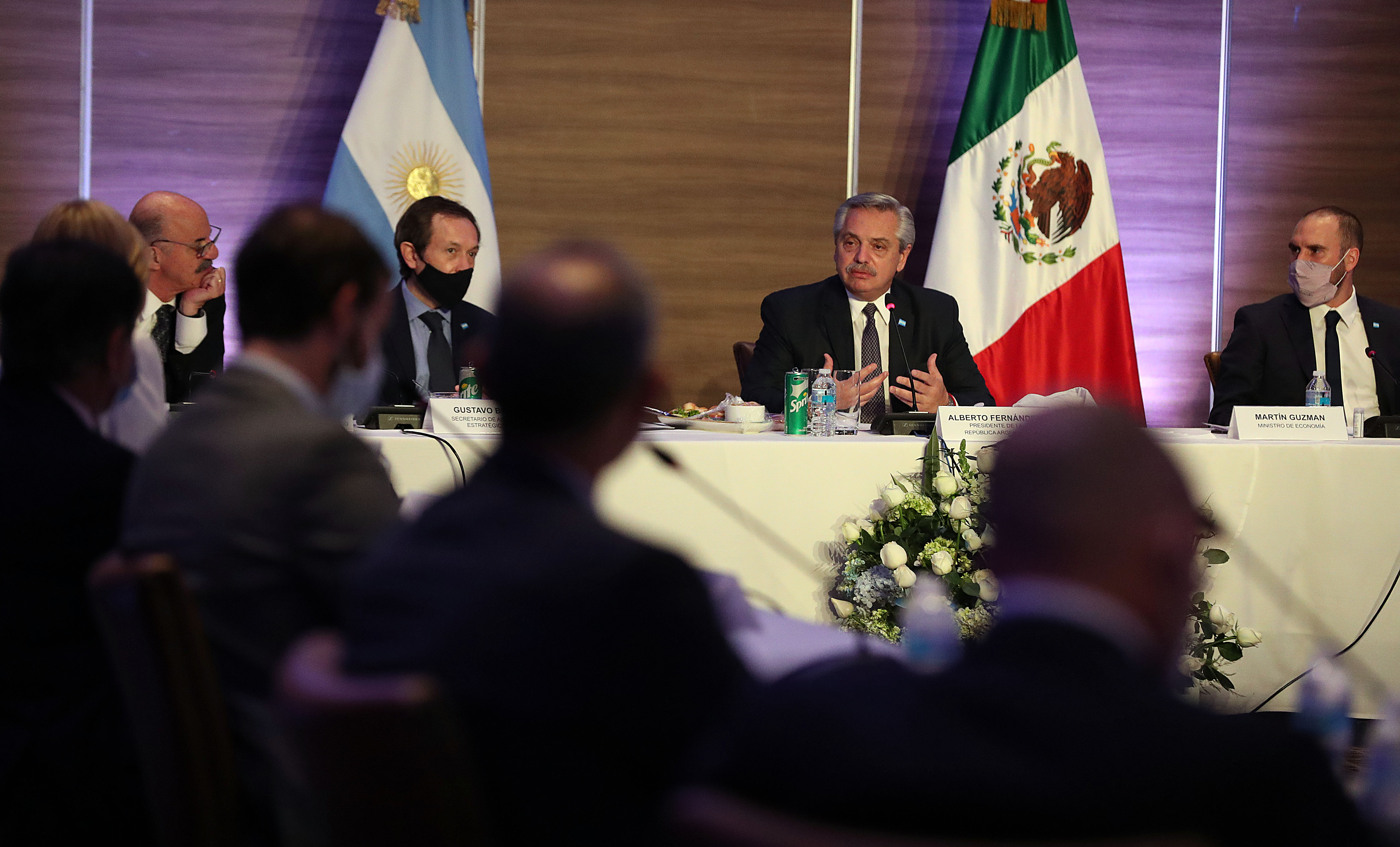 El Presidente se reunió con ejecutivos argentinos en el sector empresarial mexicano