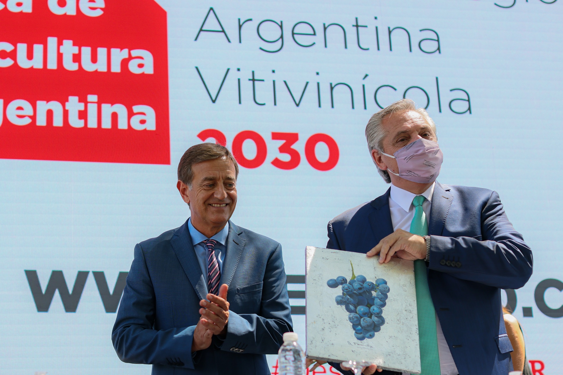El Presidente participó en Mendoza de la presentación del Plan Estratégico Vitivinícola 2030 y reiteró su llamado a la unidad