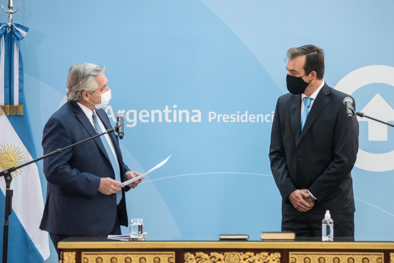 El Presidente tomó juramento como nuevo ministro de Justicia y Derechos Humanos a Martín Soria