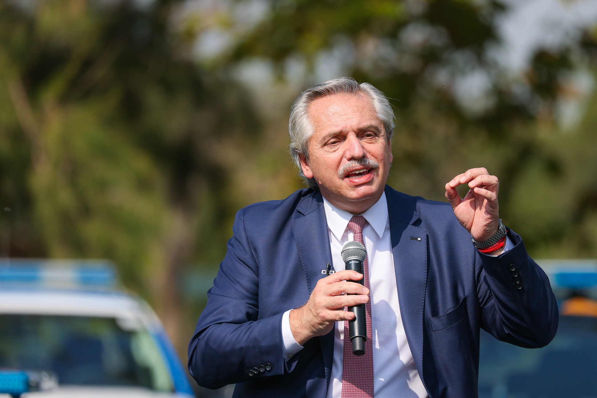 El presidente entregó este mediodía equipamiento a las fuerzas federales de seguridad y anunció que se suman mil gendarmes al AMBA