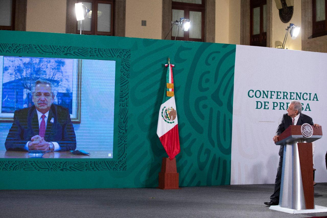 El Presidente anunció nuevos envíos de vacunas desde México y afirmó: “Nos hacen sentir más independientes”