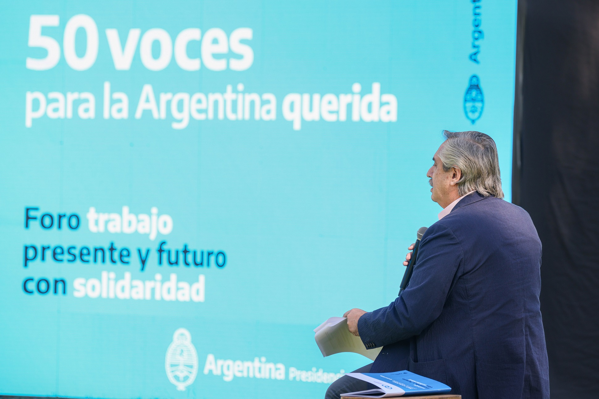 Alberto Fernández: “Es hora de que los trabajadores en la Argentina vuelvan a estar unidos”
