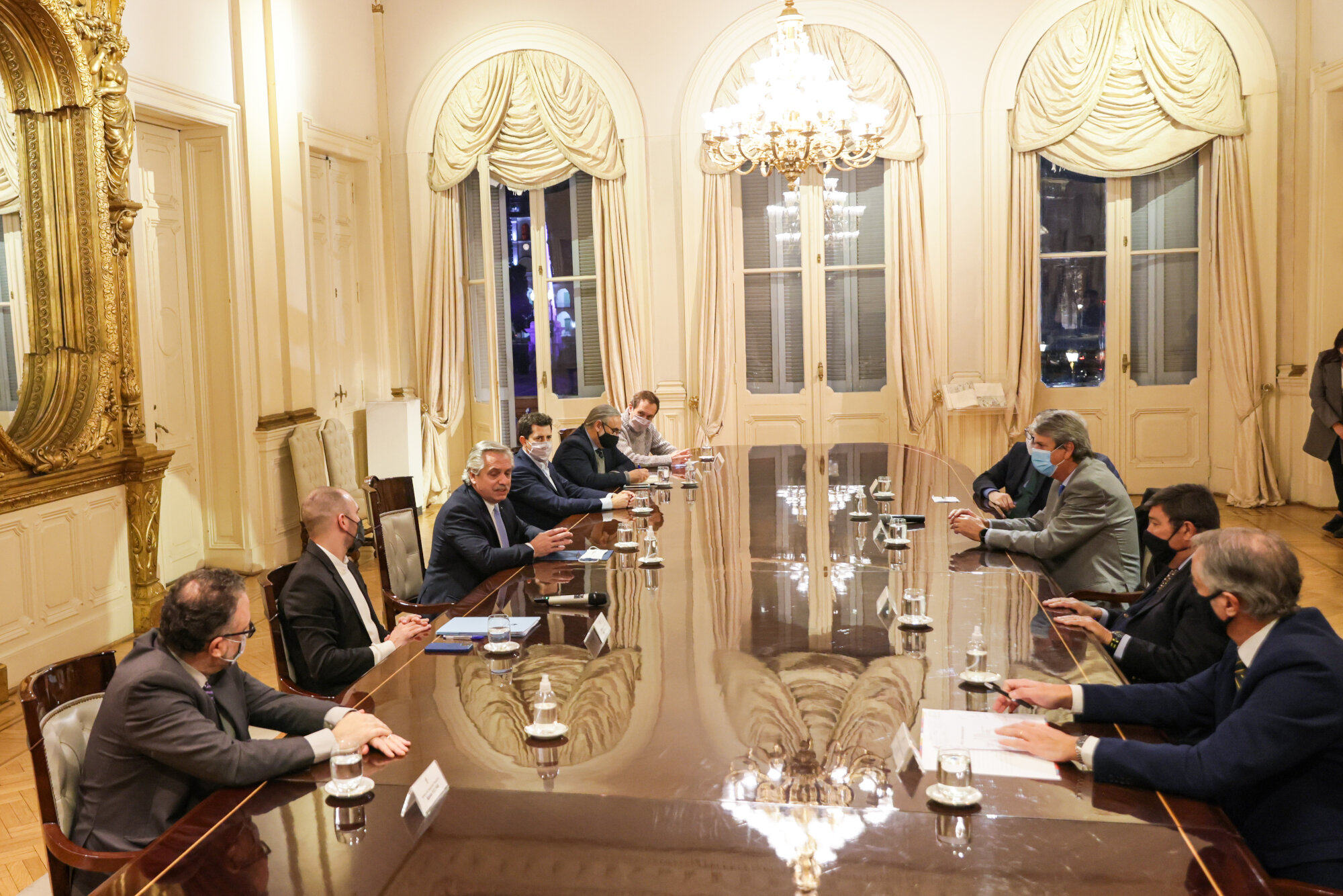 El Presidente recibió en Casa Rosada a una delegación del Consejo Agroindustrial Argentino