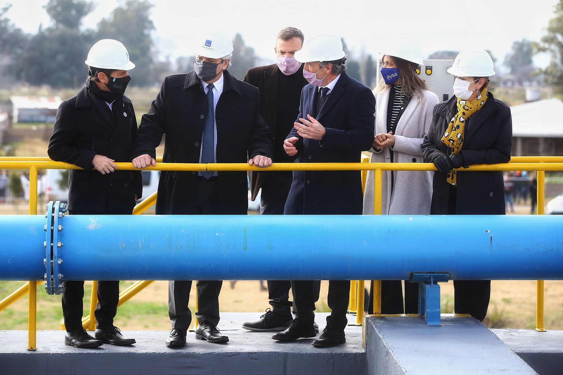 El Presidente inauguró una planta depuradora de AYSA para 30 mil vecinos del partido bonaerense de Presidente Perón