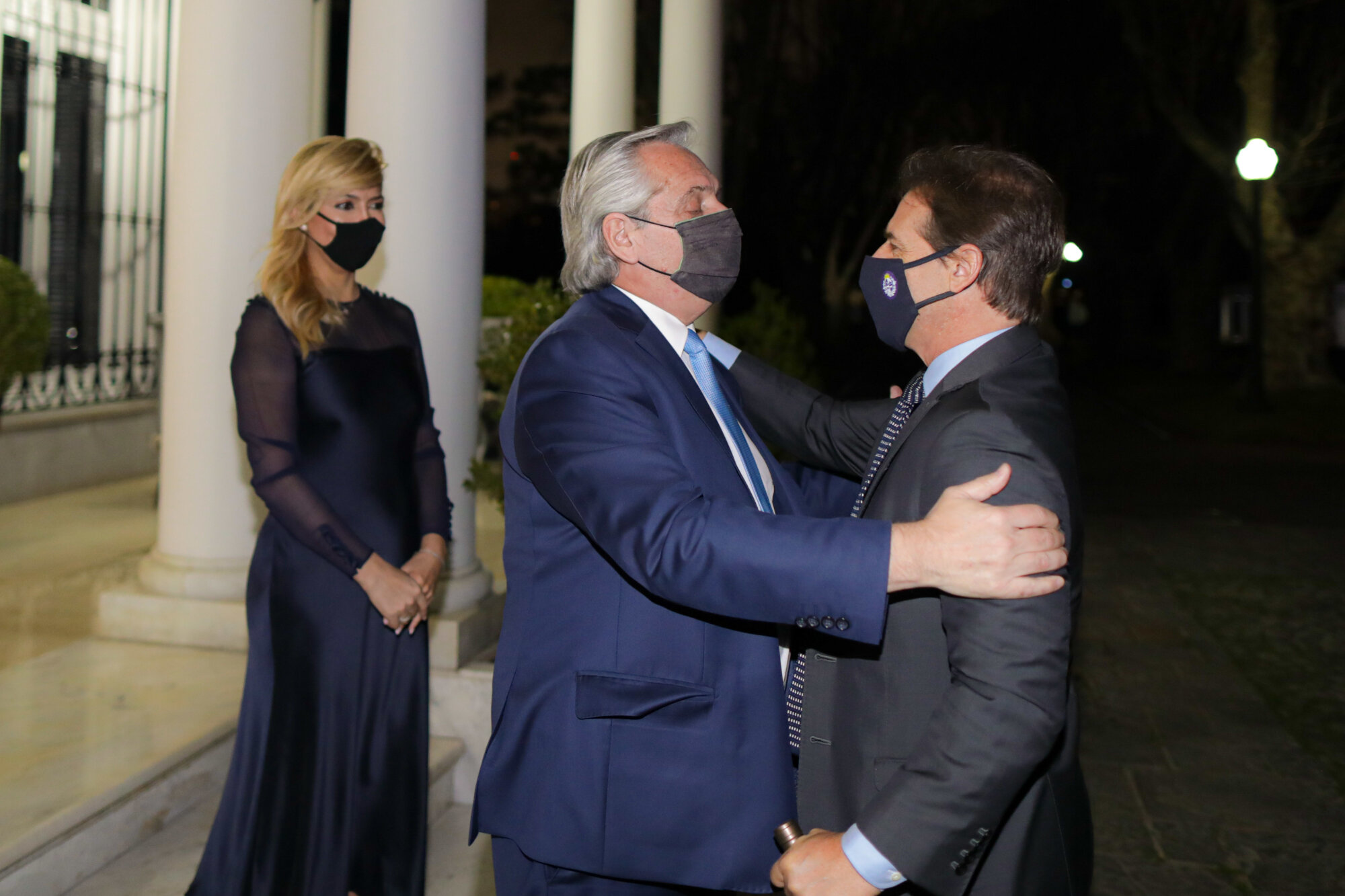 El presidente Alberto Fernández se reúne con su par del Uruguay, Luis Lacalle Pou