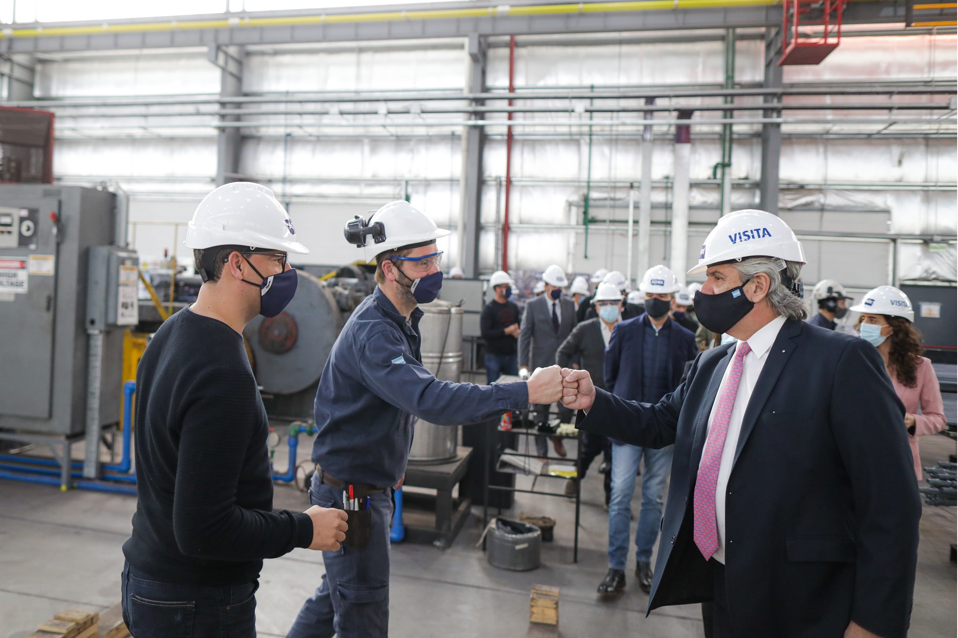 El Presidente recorrió una empresa metalúrgica en La Pampa: “Argentina se encuentra en un proceso real de recuperación económica”