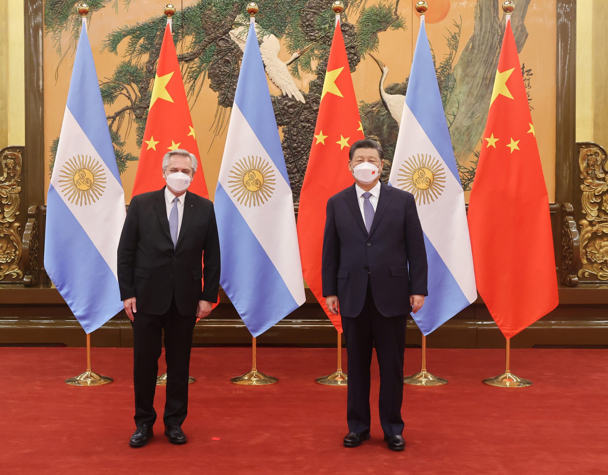 El presidente Alberto Fernández se reunió con Xi Jinping en el Gran Palacio del Pueblo y acordaron la incorporación de la Argentina a la Franja y la Ruta de la Seda 