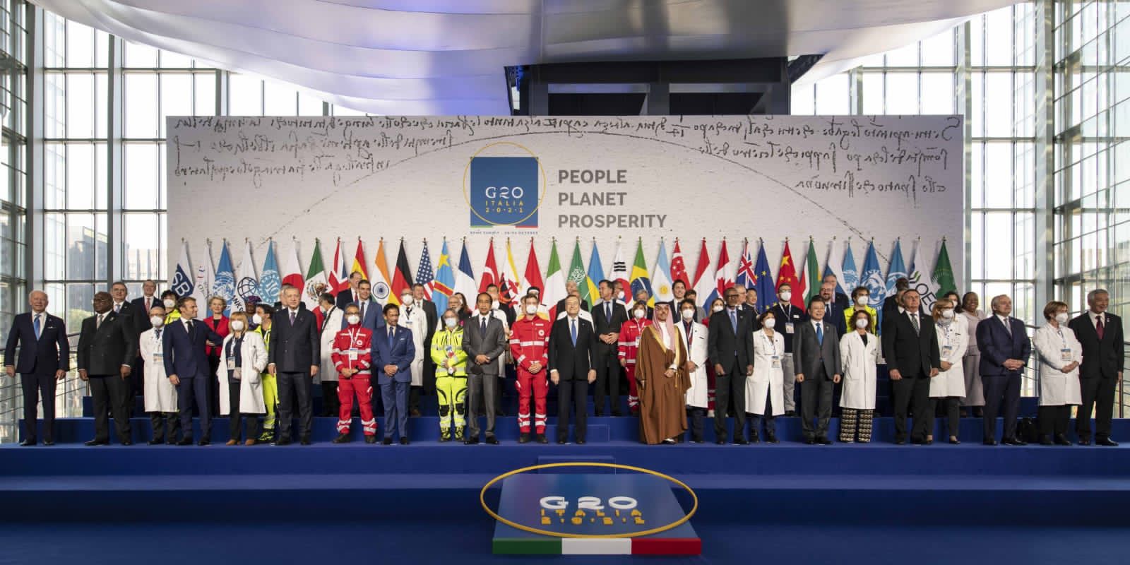 El Presidente participó de la foto de familia de los jefes de Estado y de Gobierno que asisten a la Cumbre del G20