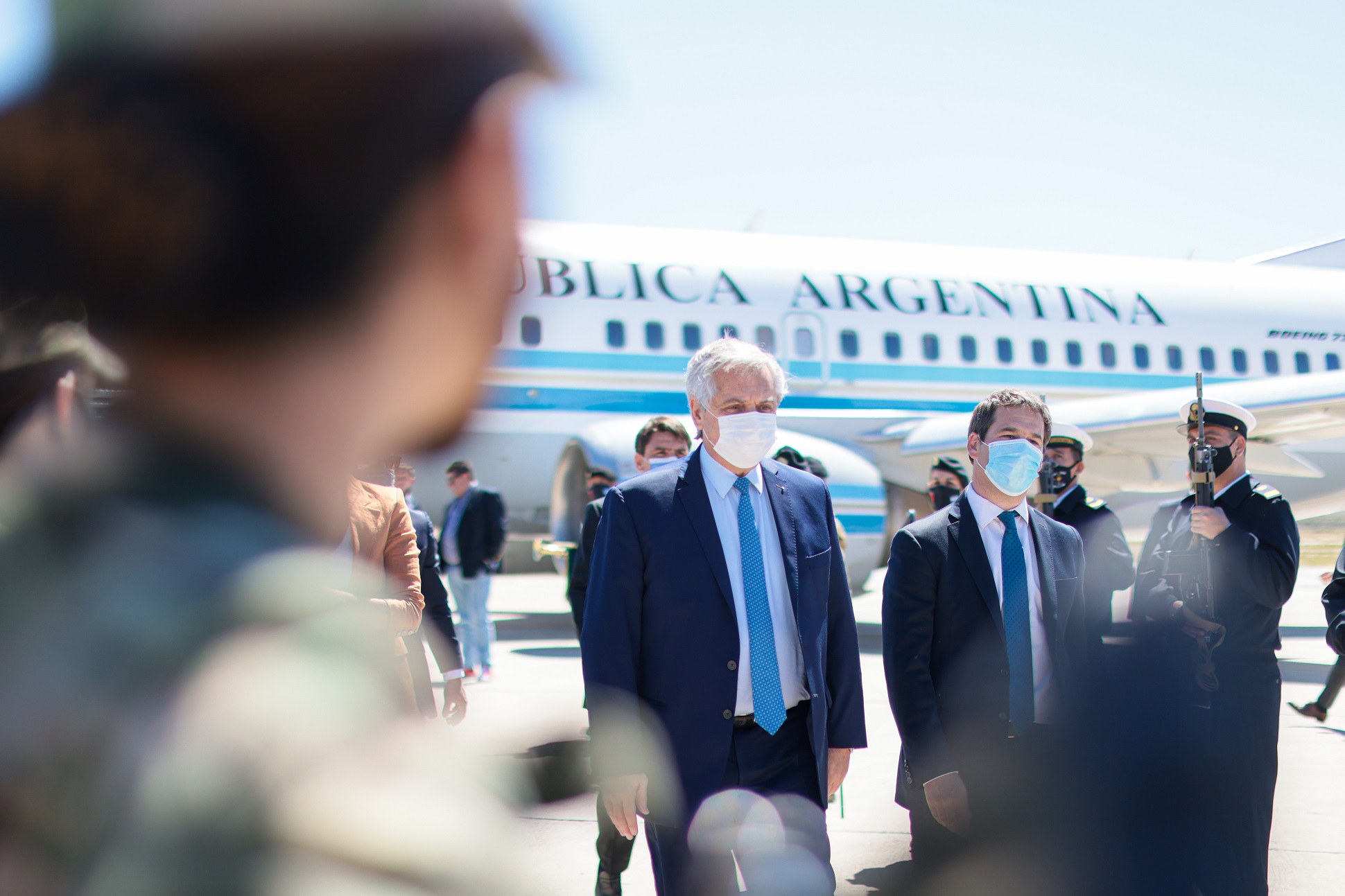 Agenda Federal: El Presidente arribó con parte de su Gabinete a Chubut en el marco del proyecto Capitales Alternas