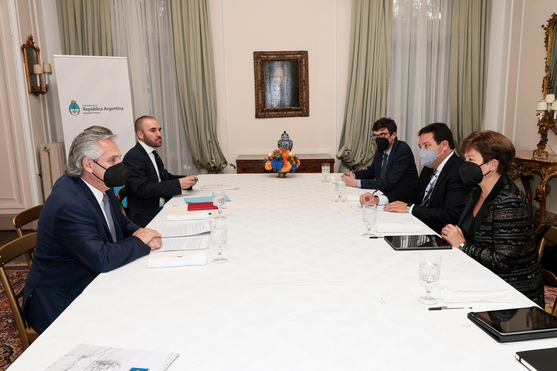 El Presidente mantuvo una reunión con la Directora Gerenta del FMI, Kristalina Georgieva