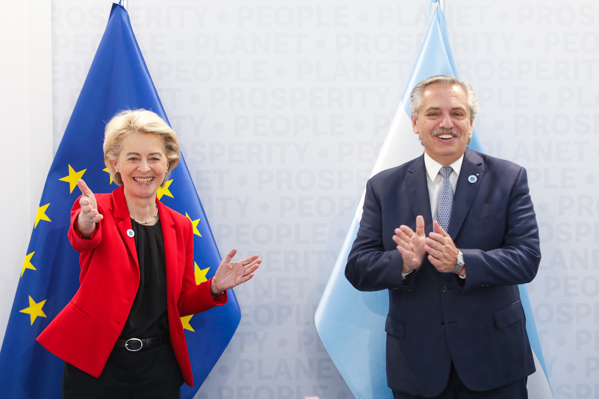 En Roma, el Presidente mantuvo reuniones bilaterales con Merkel, Macron, Sánchez y las máximas autoridades de Europa