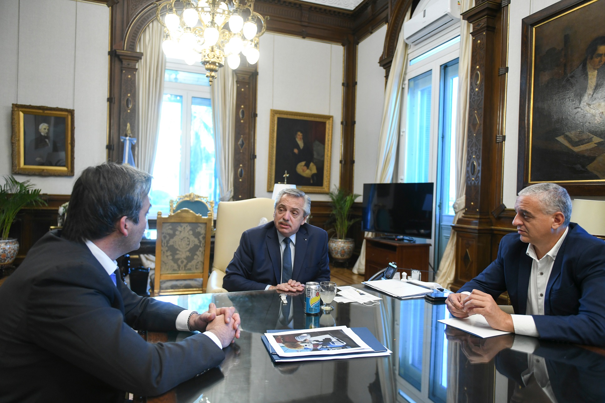 El presidente Alberto Fernández recibió a Martín Soria y Horacio Pietragalla