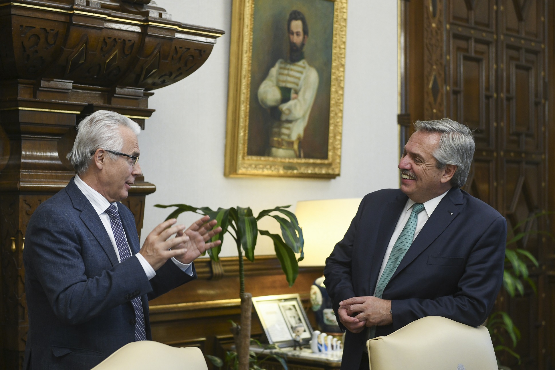 Alberto Fernández recibió al jurista Baltasar Garzón Real