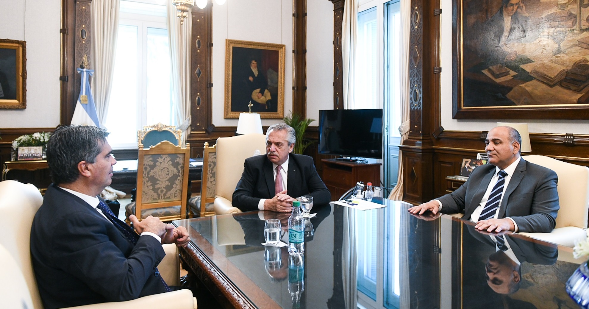 El Presidente se reunió con el gobernador de Chaco, Jorge ​Capitanich
