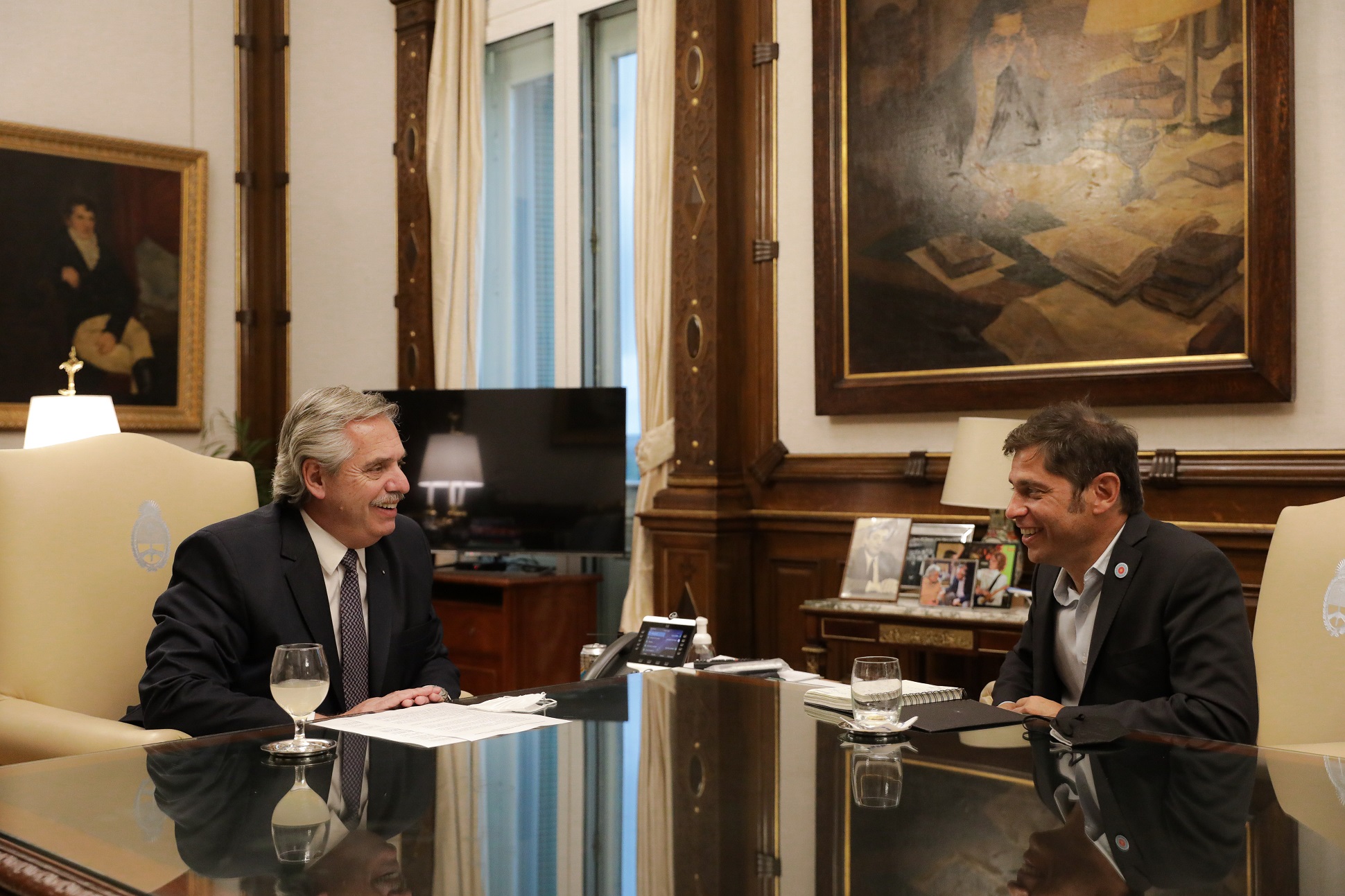 El presidente se reunió con el gobernador de la provincia de Buenos Aires, Axel Kicillof
