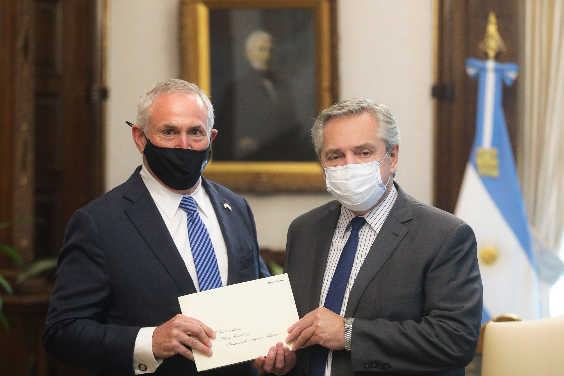 El presidente recibió las cartas credenciales del nuevo embajador de Estados Unidos ante Argentina, Marc Stanley