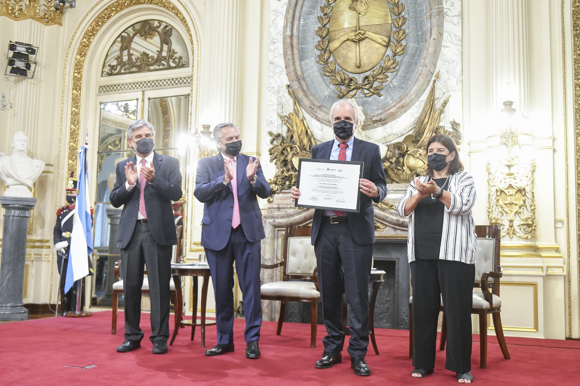 “Quiero que la Argentina ponga en valor a sus investigadores y a sus científicos”, dijo el presidente