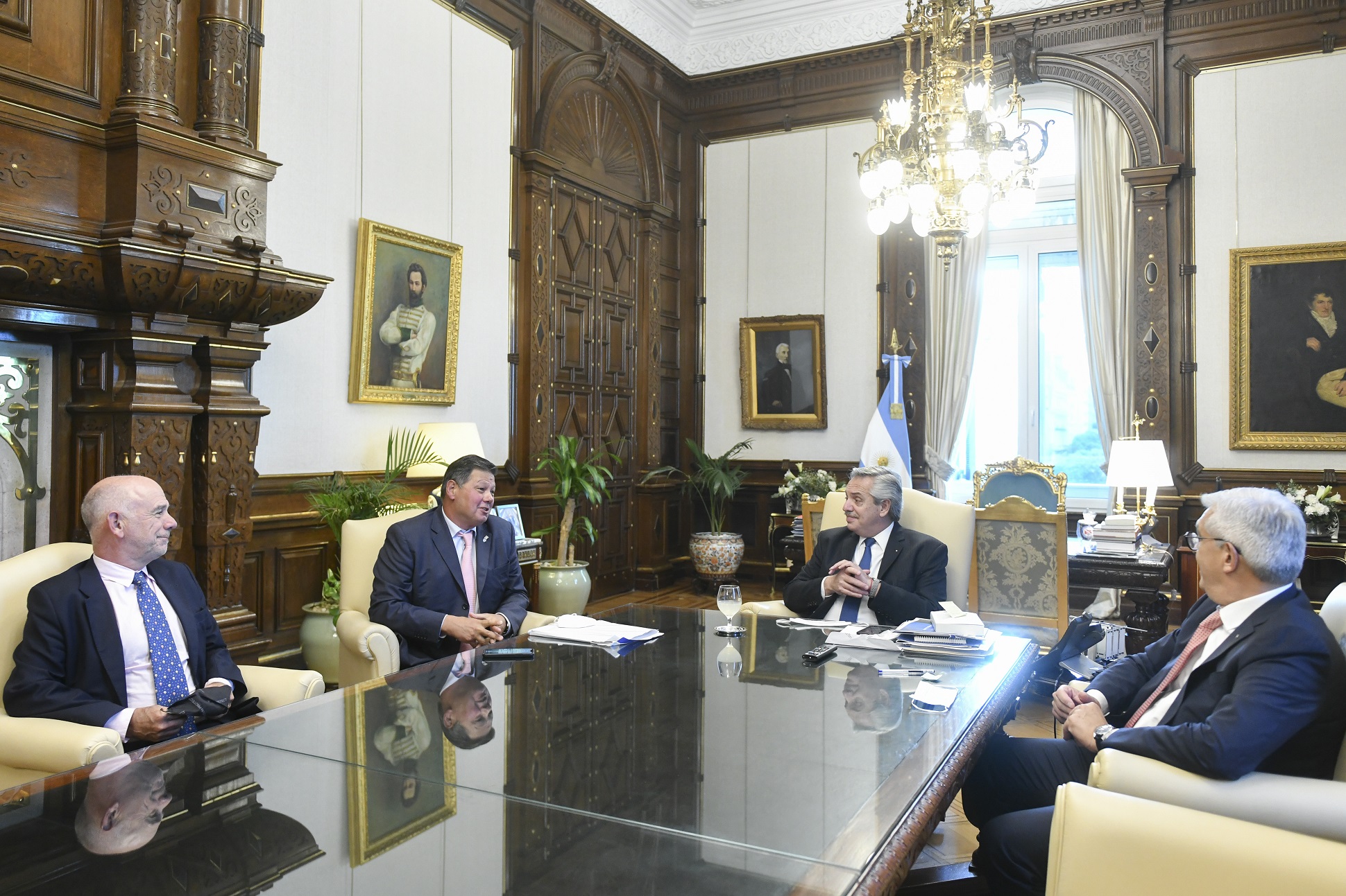 El presidente recibió a los principales referentes de la empresa ExponenciAR
