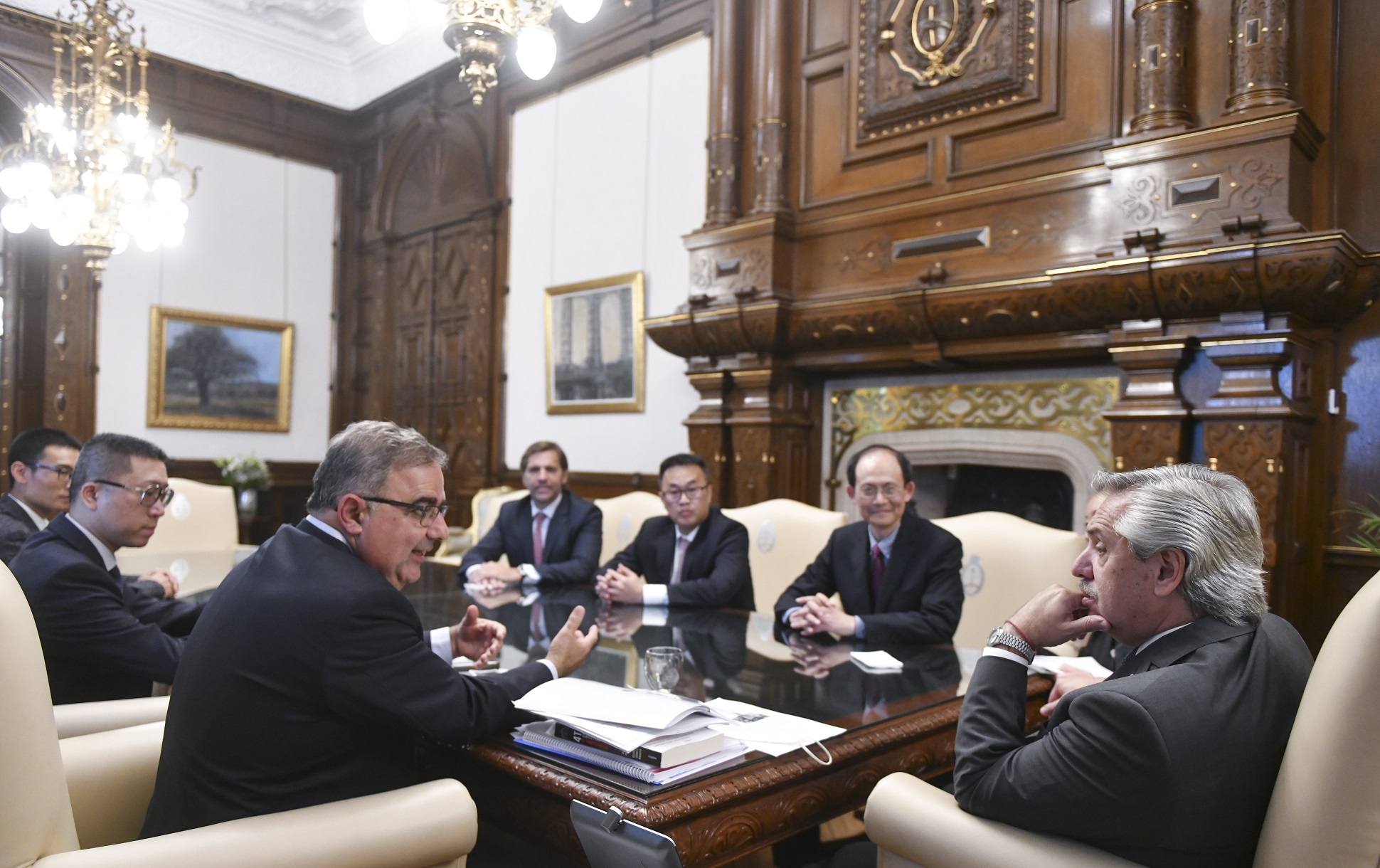 El presidente recibió a representantes de la minera china Zijin, que realizan millonaria inversión en Catamarca