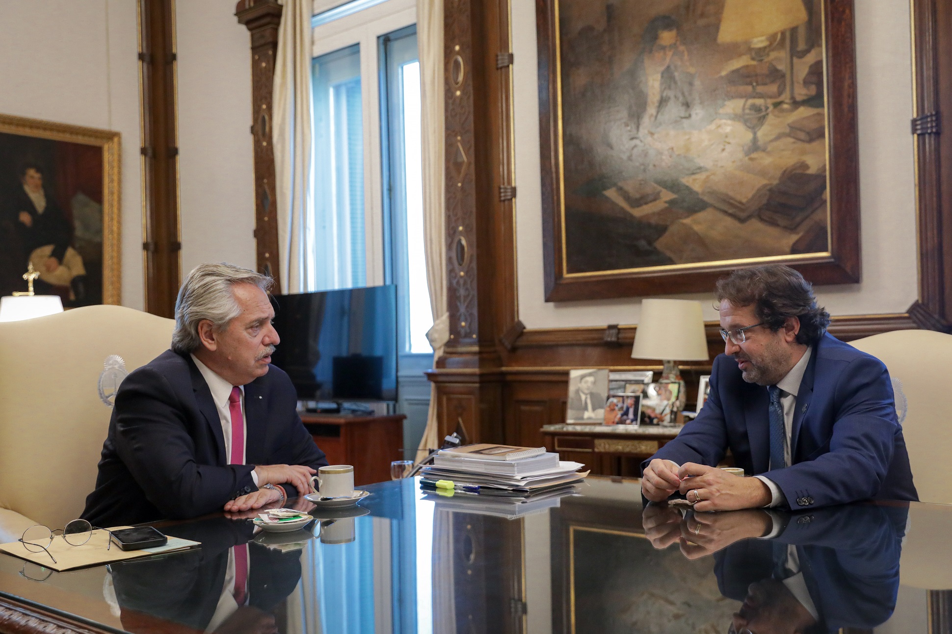 El presidente se reunió con el director del Indec, Marco Lavagna, con miras al Censo 2022