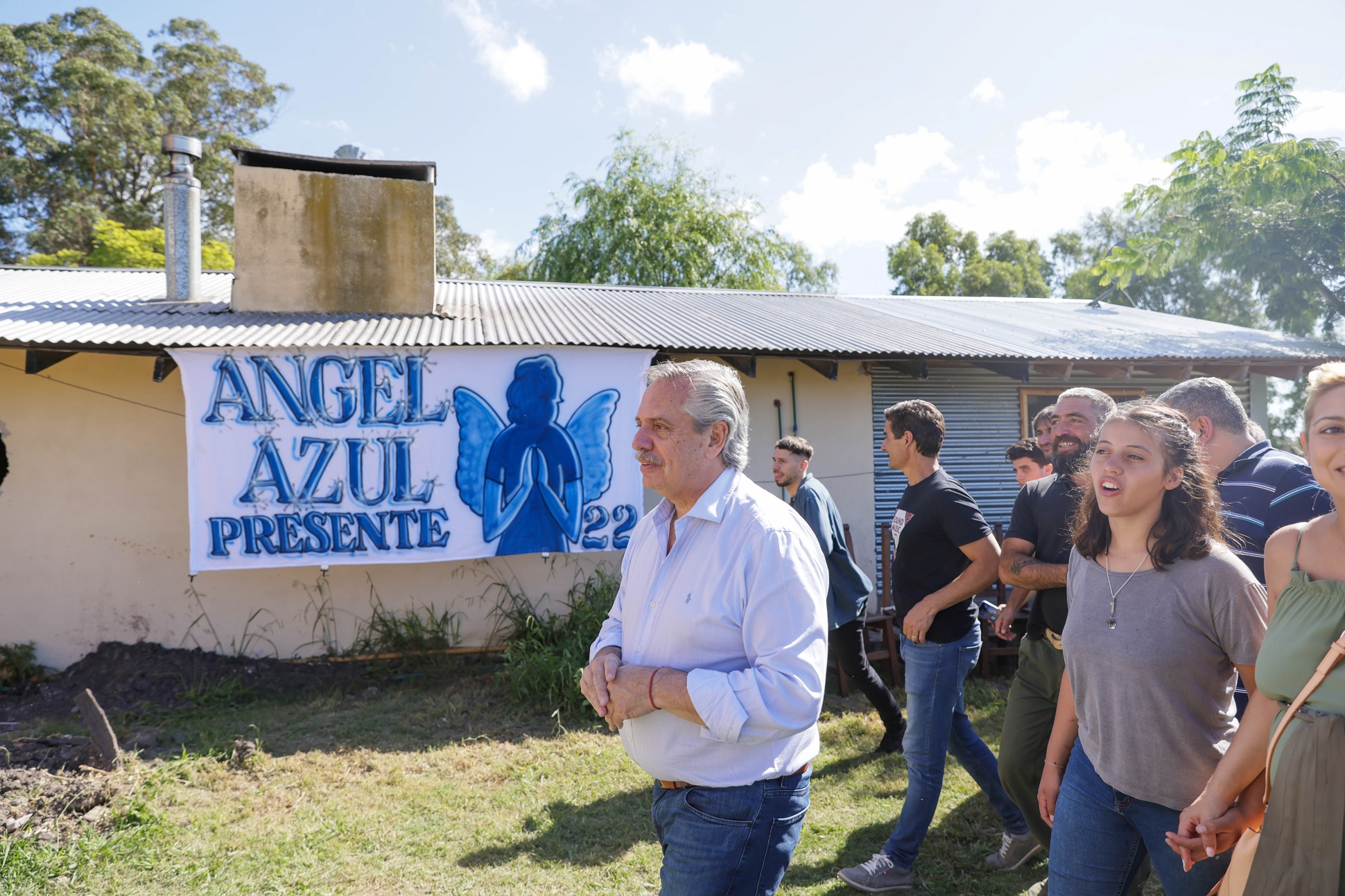 El presidente visitó las nuevas instalaciones de un Hogar para chicos en guarda judicial, en Punta Indio