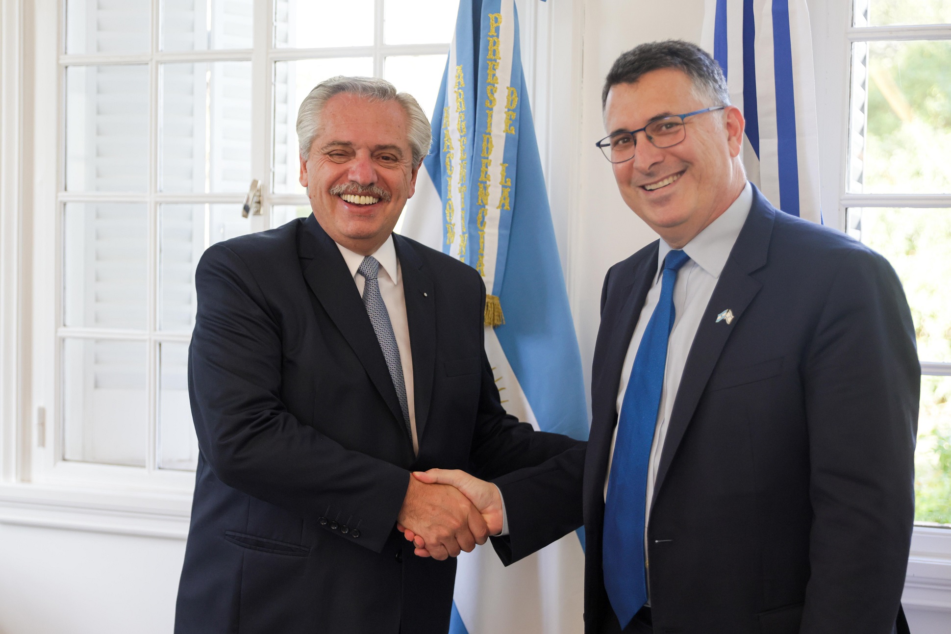 El presidente se reunió en Olivos con el viceprimer ministro de Israel, Gideon Sa´ar