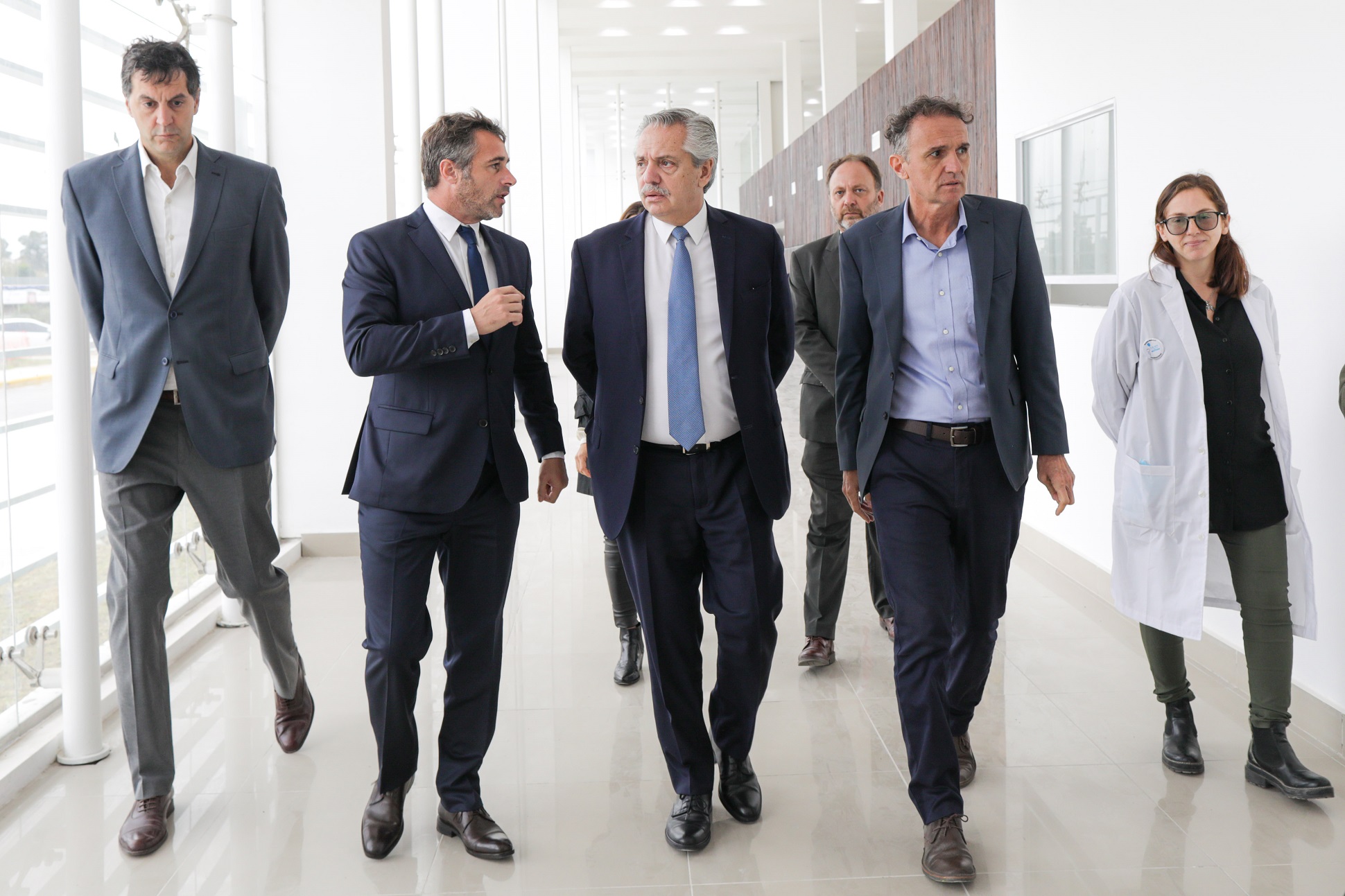 El presidente recorrió las obras del Hospital Central de Pilar