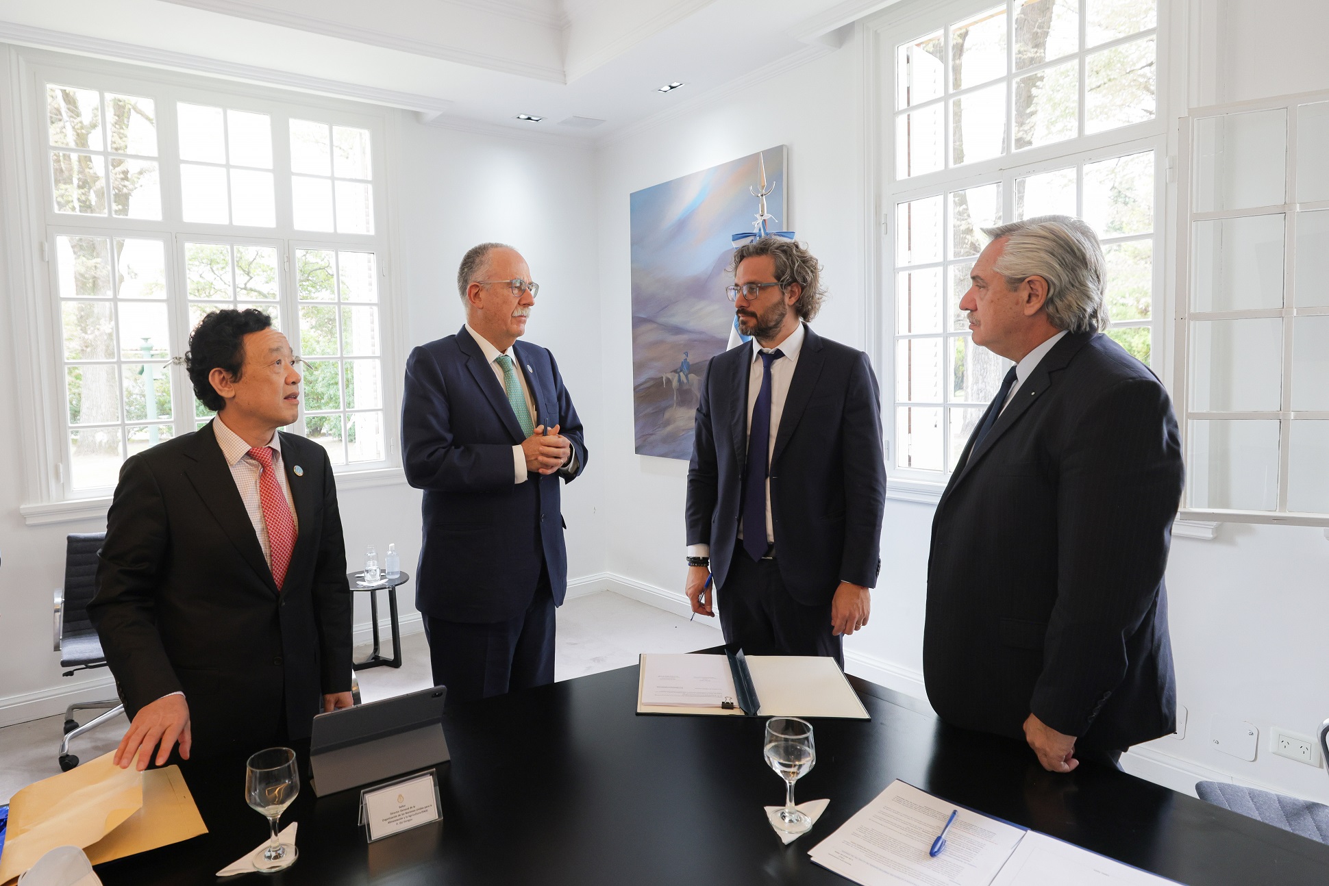 El Presidente recibió al director general de la FAO, Qu Dongyu con quien analizó el alza del precio de los alimentos a nivel mundial