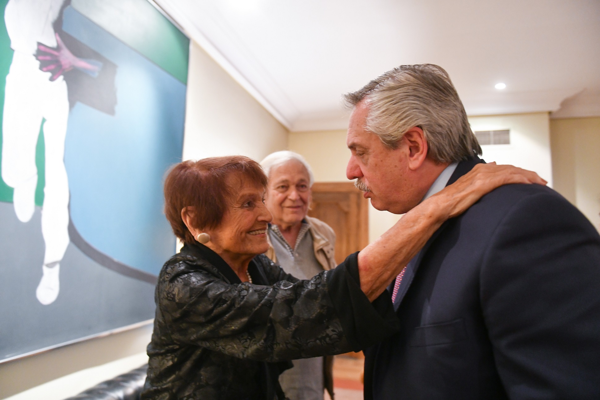El presidente compartió un encuentro con Taty Almeida  