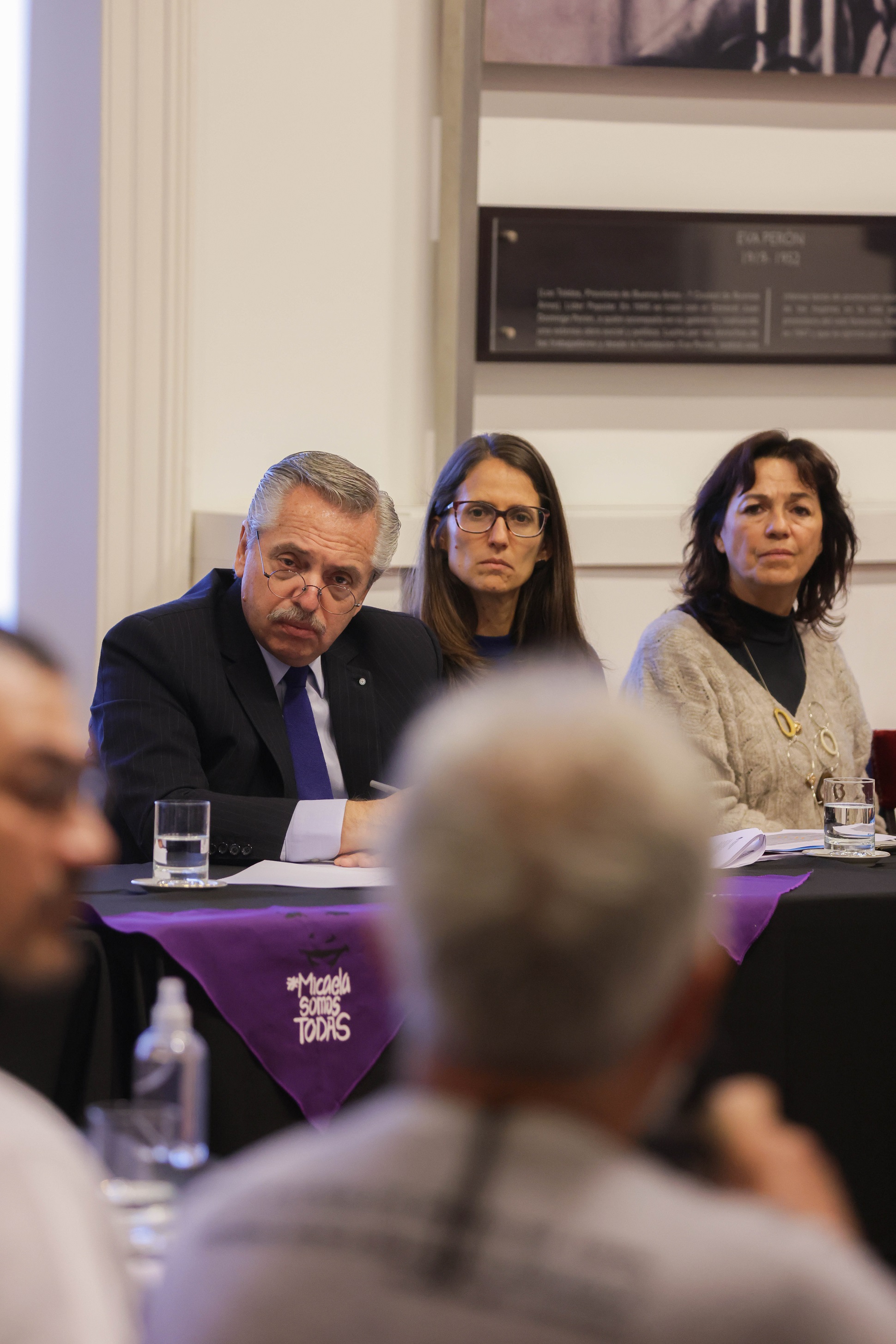 El presidente Alberto Fernández recibió a familiares de víctimas de femicidio