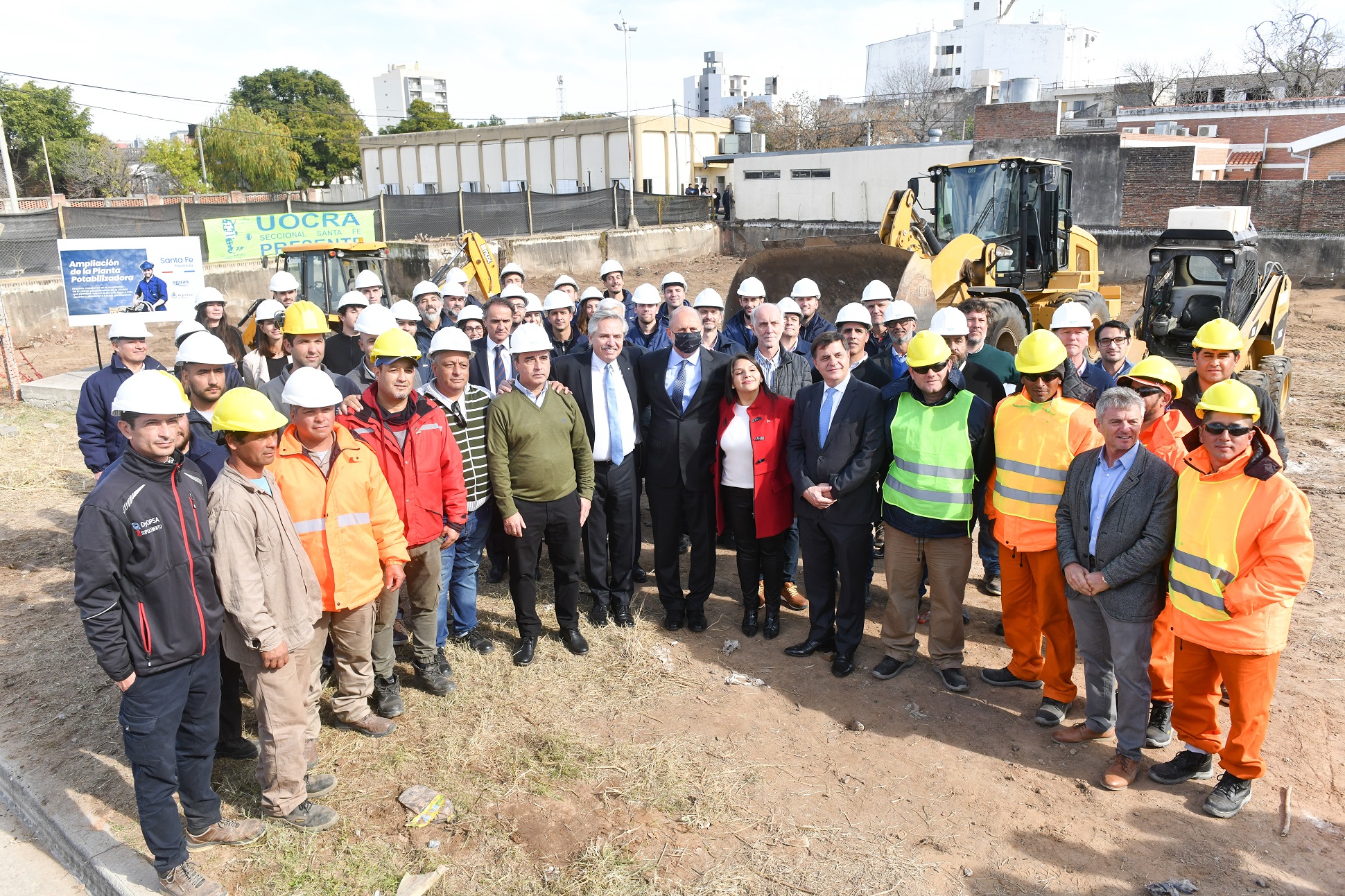 El presidente anunció el inicio de las obras de ampliación de las Plantas Potabilizadoras de las ciudades de Santa Fe y Rosario