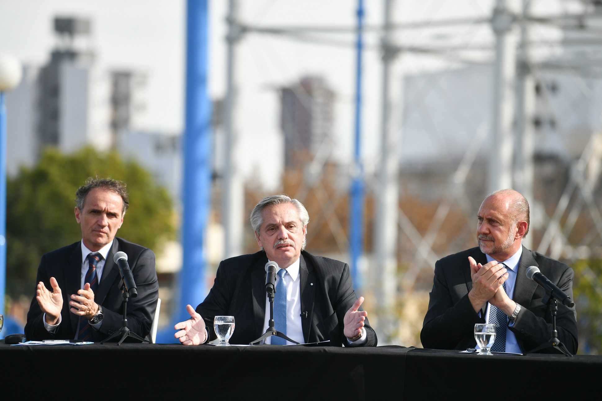 El presidente anunció el inicio de las obras de ampliación de las Plantas Potabilizadoras de las ciudades de Santa Fe y Rosario