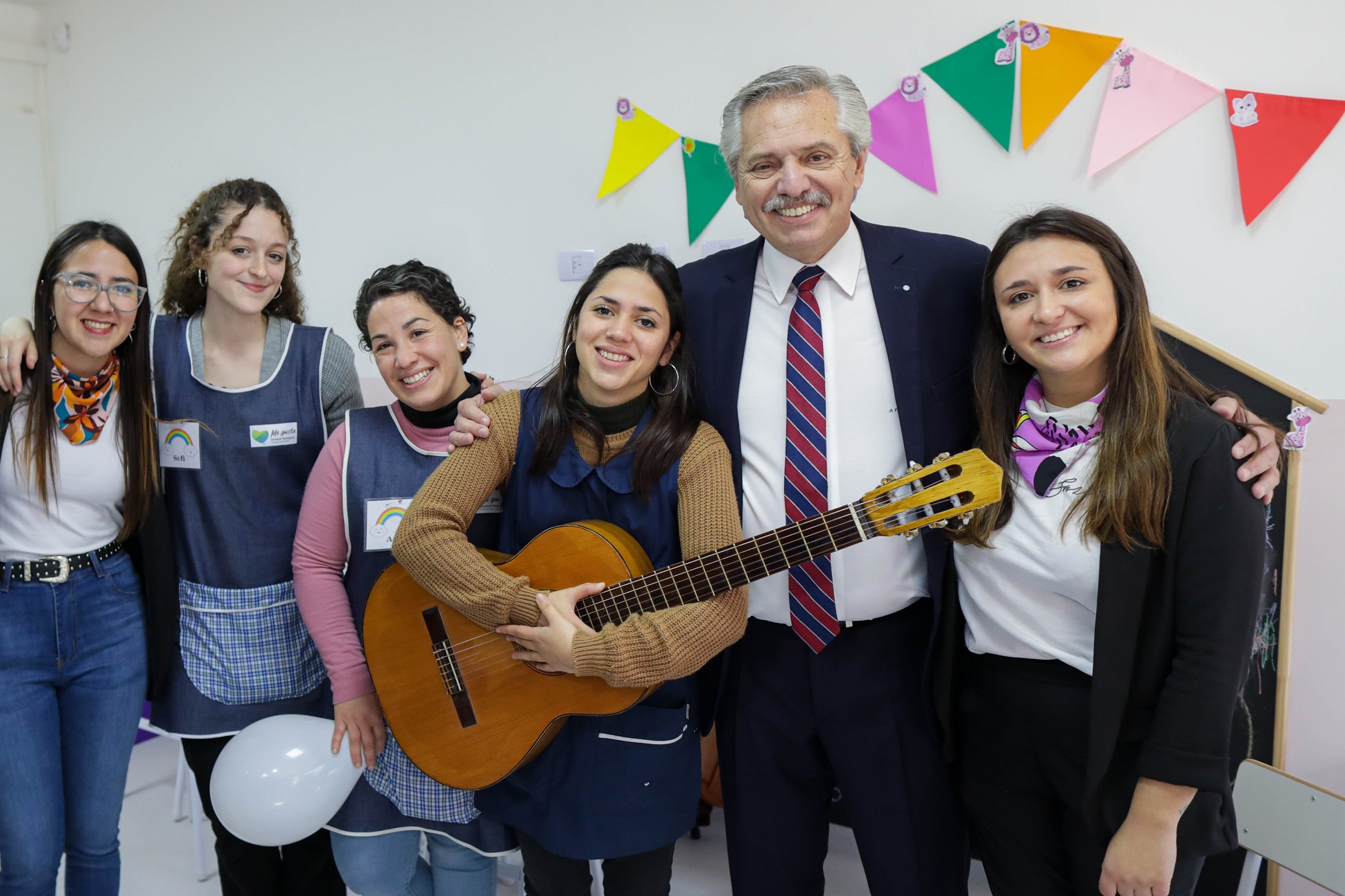 El presidente inauguró un Espacio de Primera Infancia en General Rodríguez