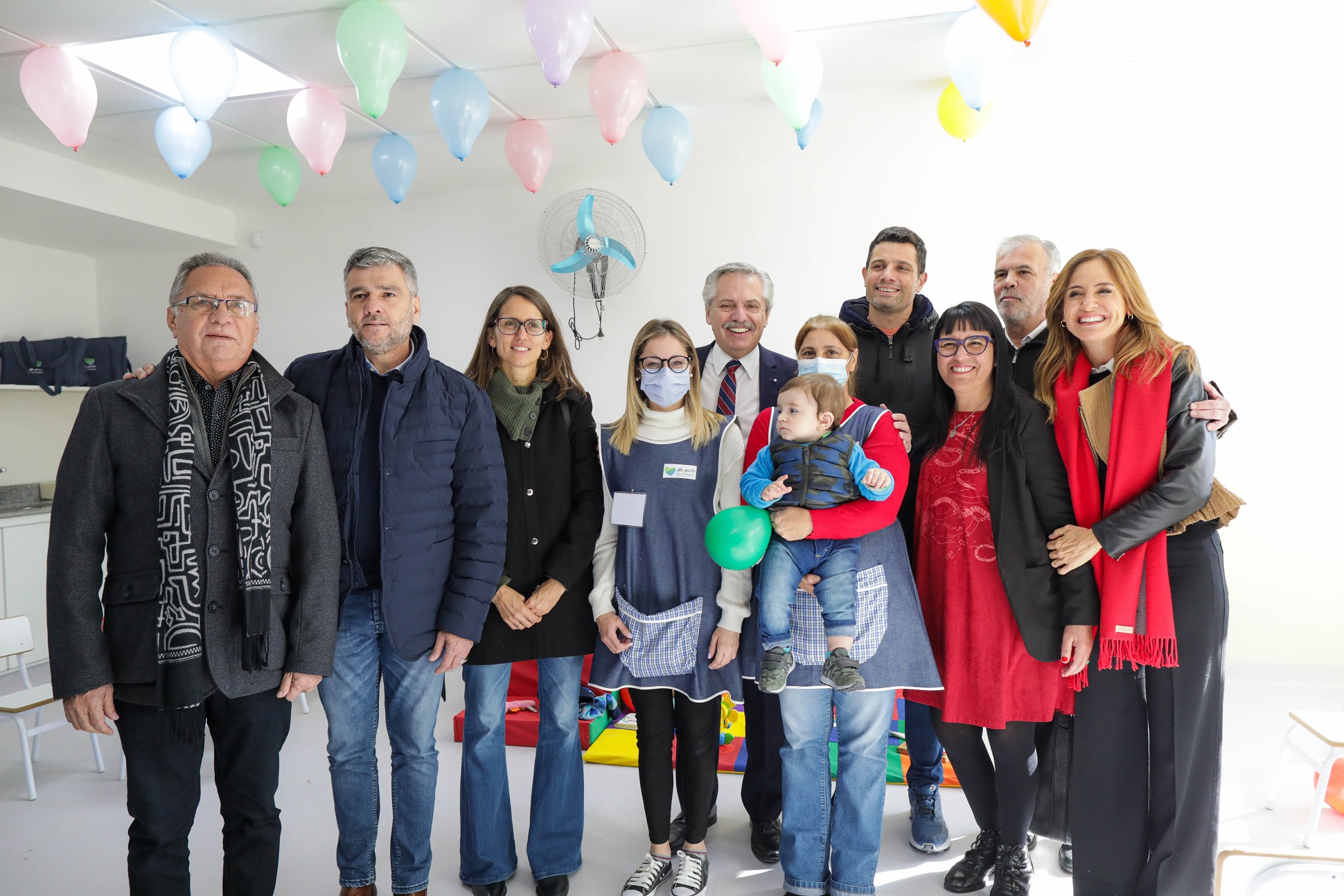 El presidente inauguró un Espacio de Primera Infancia en General Rodríguez