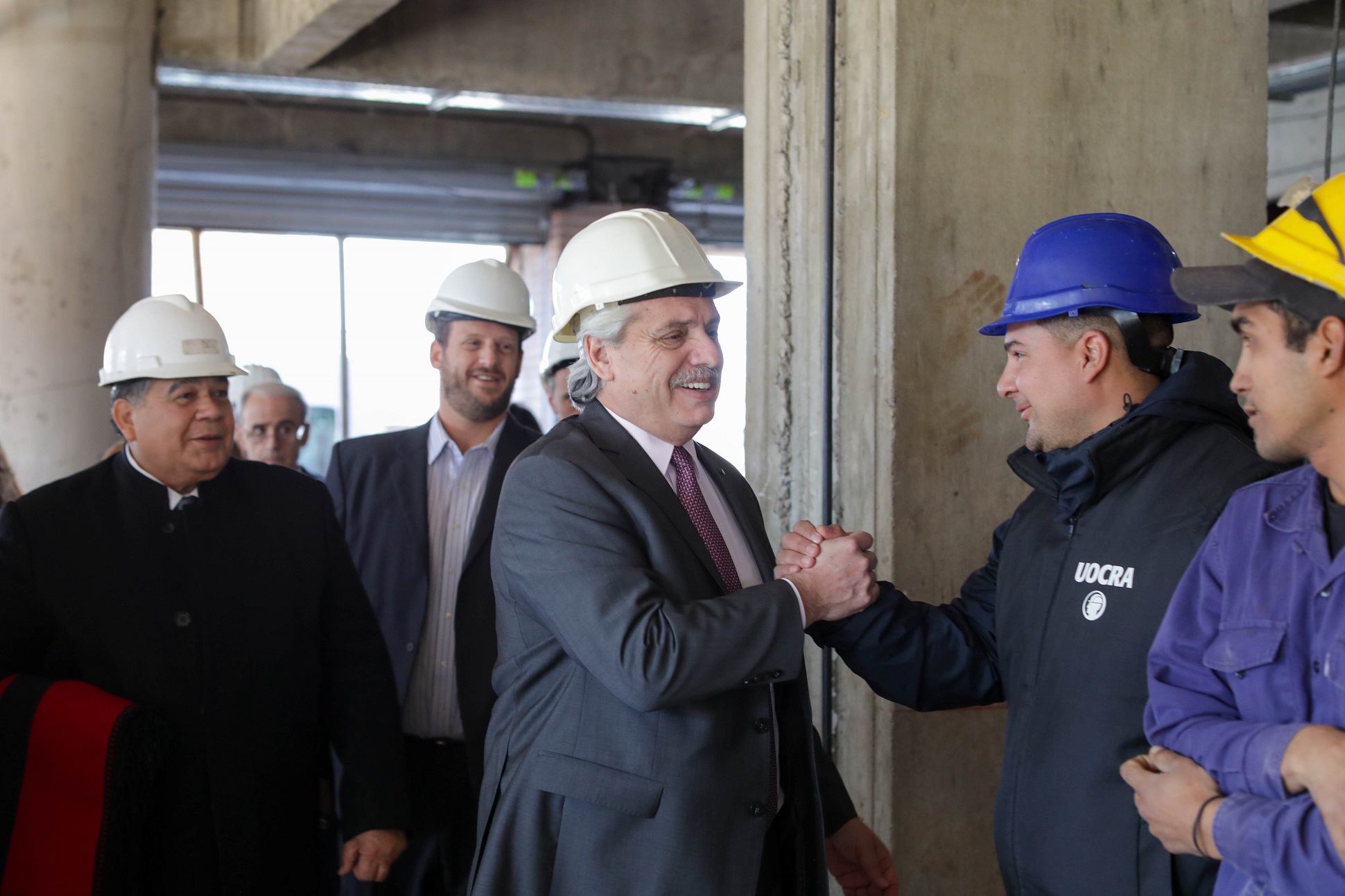 El presidente recorrió las obras de la autopista Presidente Perón y de la Universidad de José C. Paz